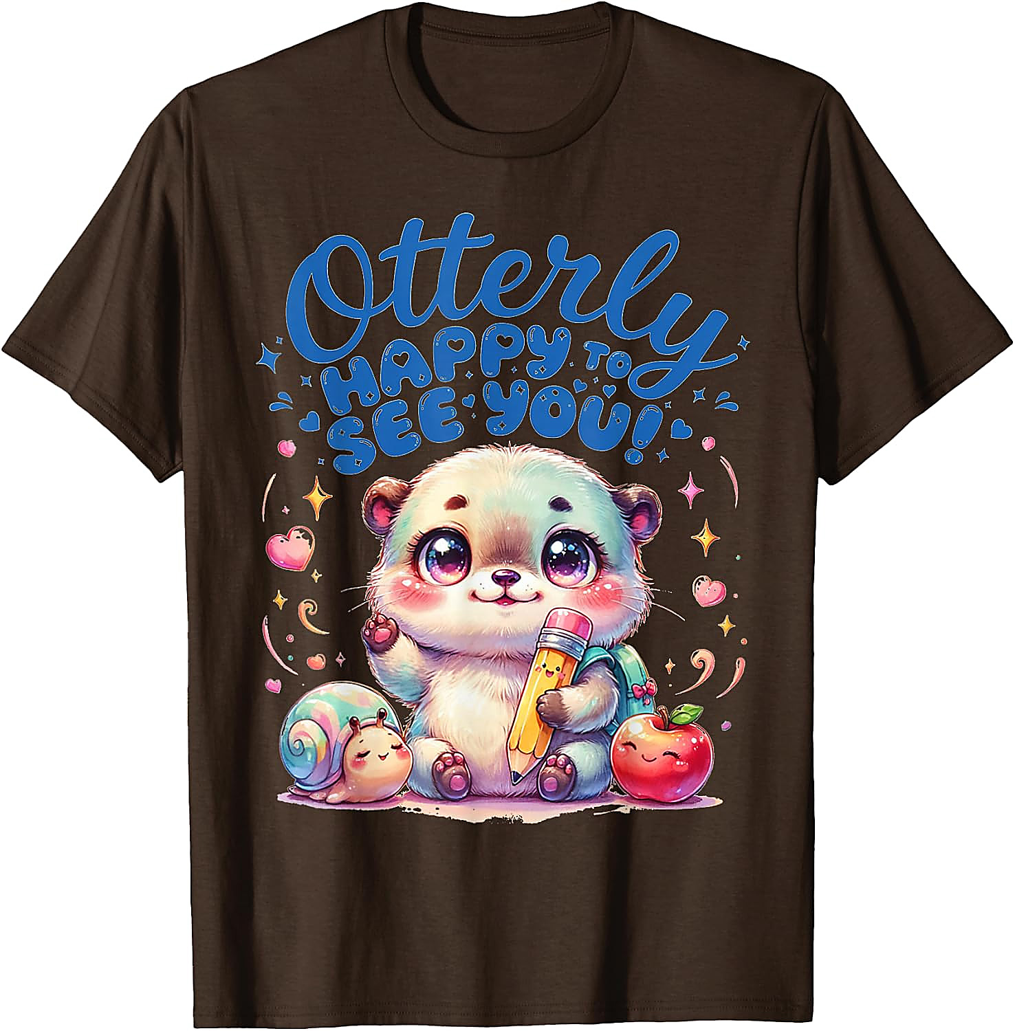 Otterly Happy Cute Otter Back to School T-Shirt