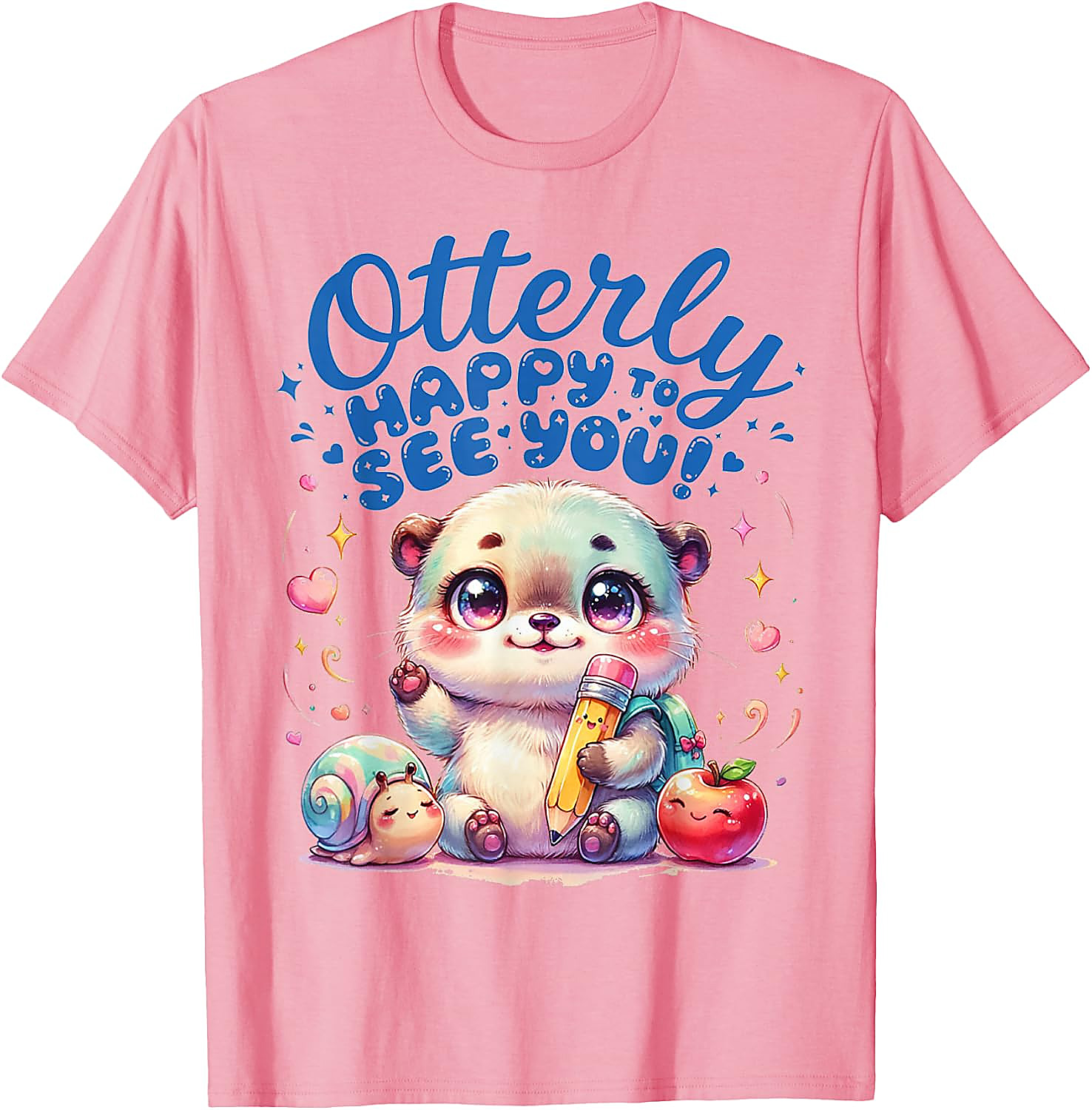 Otterly Happy Cute Otter Back to School T-Shirt