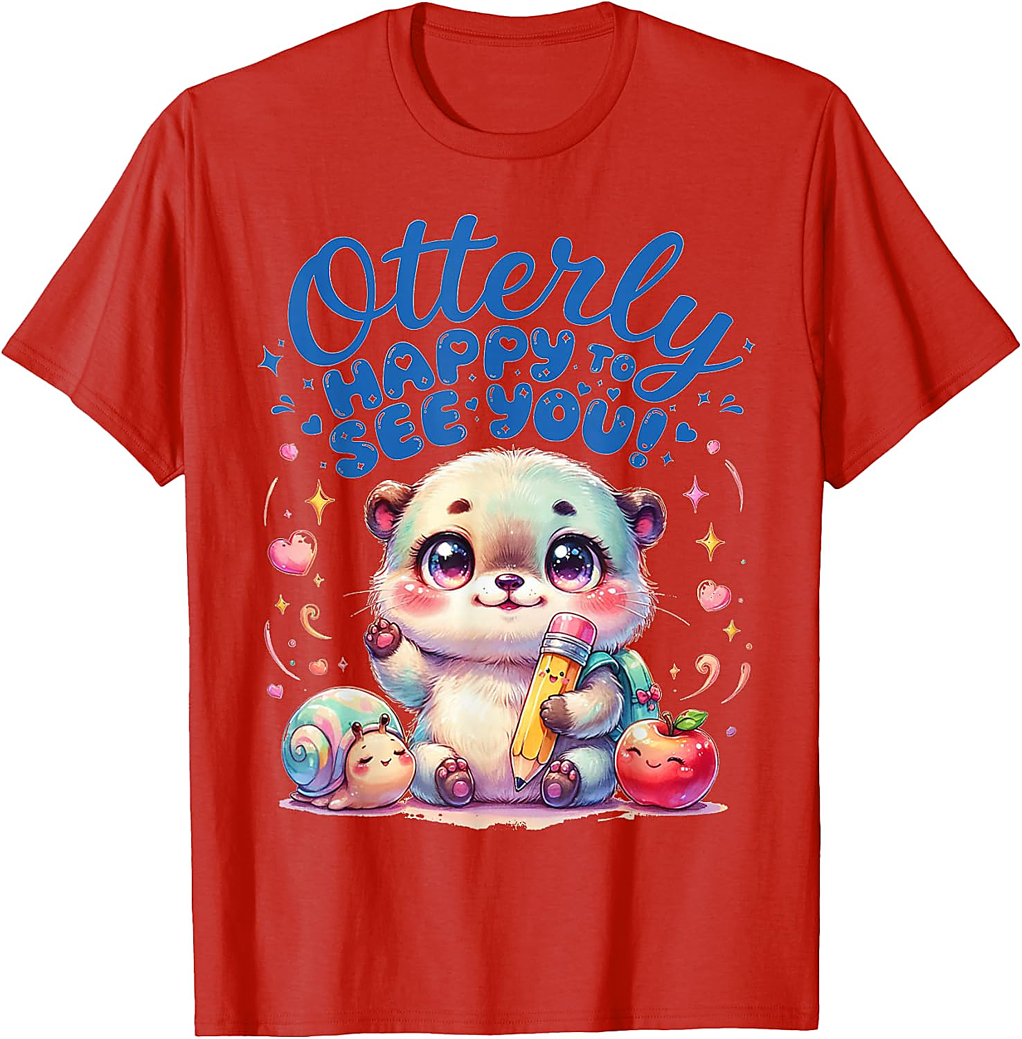 Otterly Happy Cute Otter Back to School T-Shirt