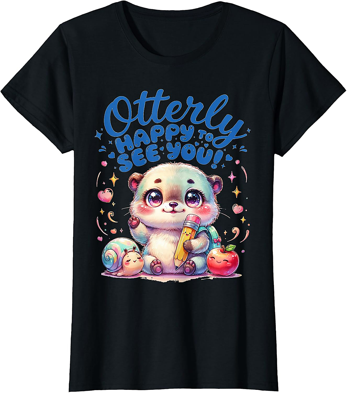 Otterly Happy Cute Otter Back to School T-Shirt