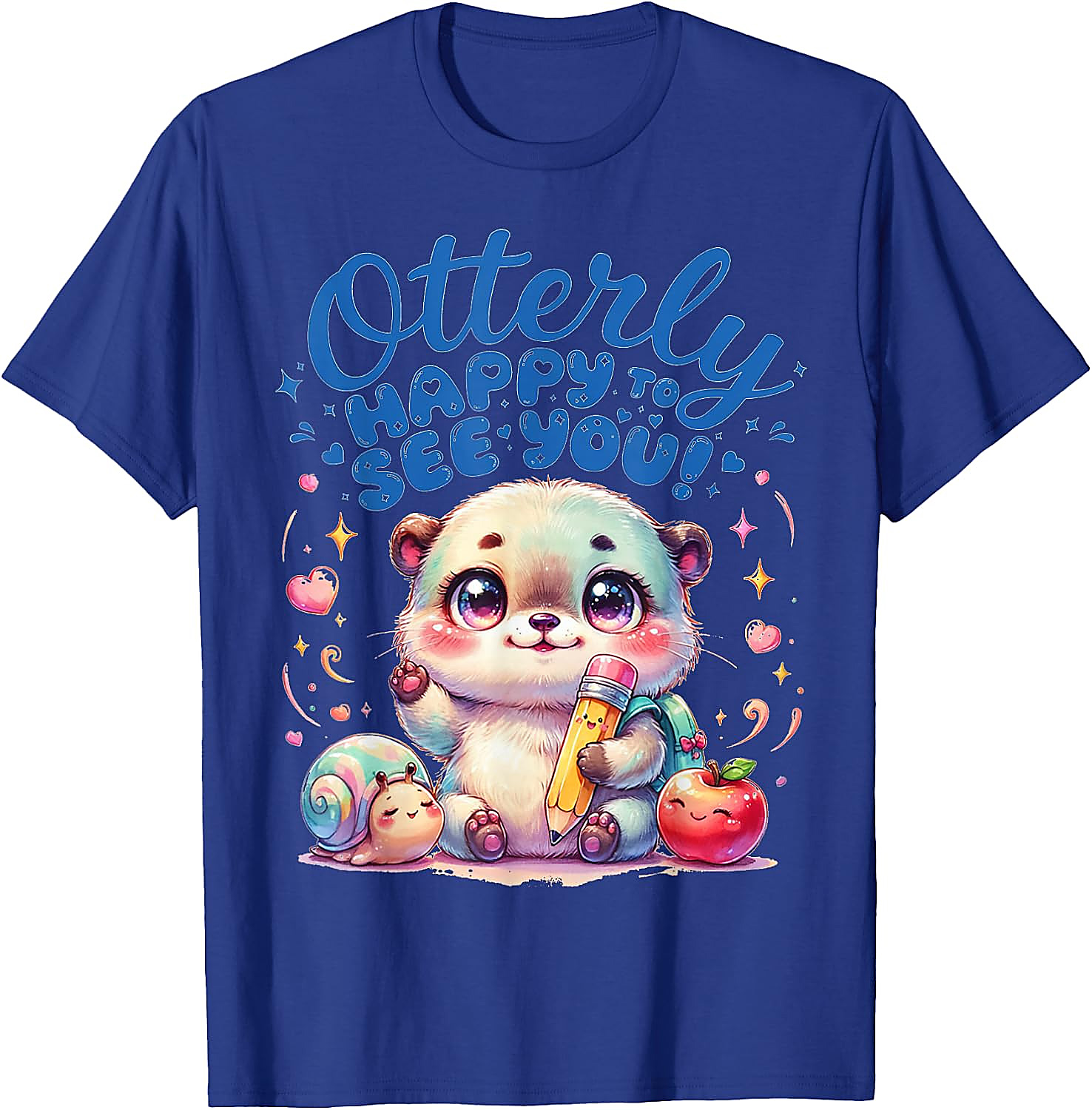 Otterly Happy Cute Otter Back to School T-Shirt