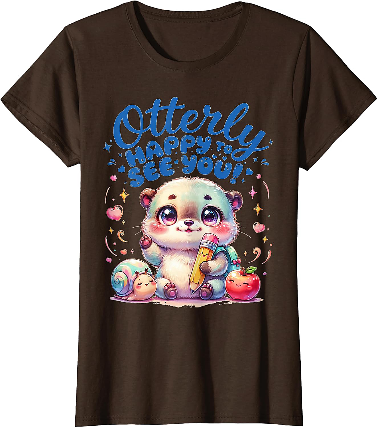 Otterly Happy Cute Otter Back to School T-Shirt