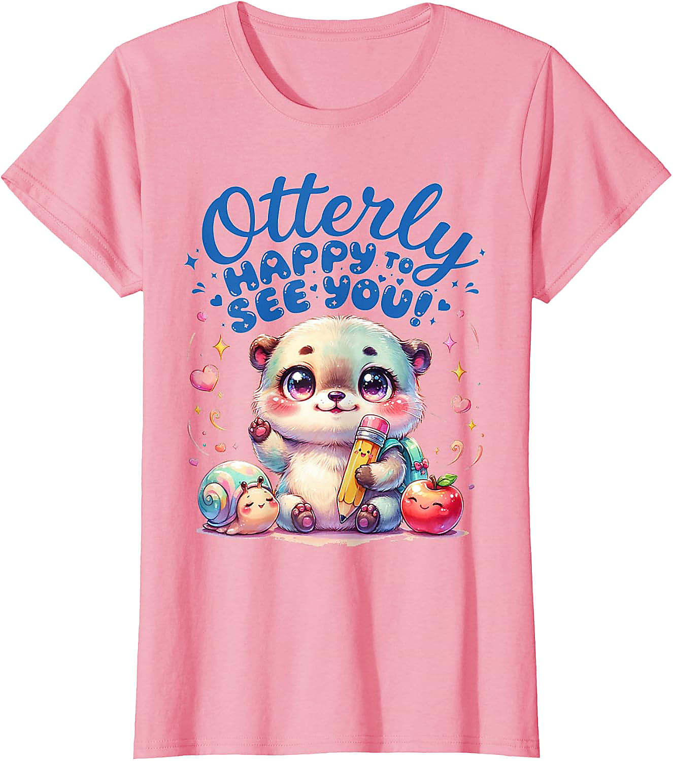 Otterly Happy Cute Otter Back to School T-Shirt