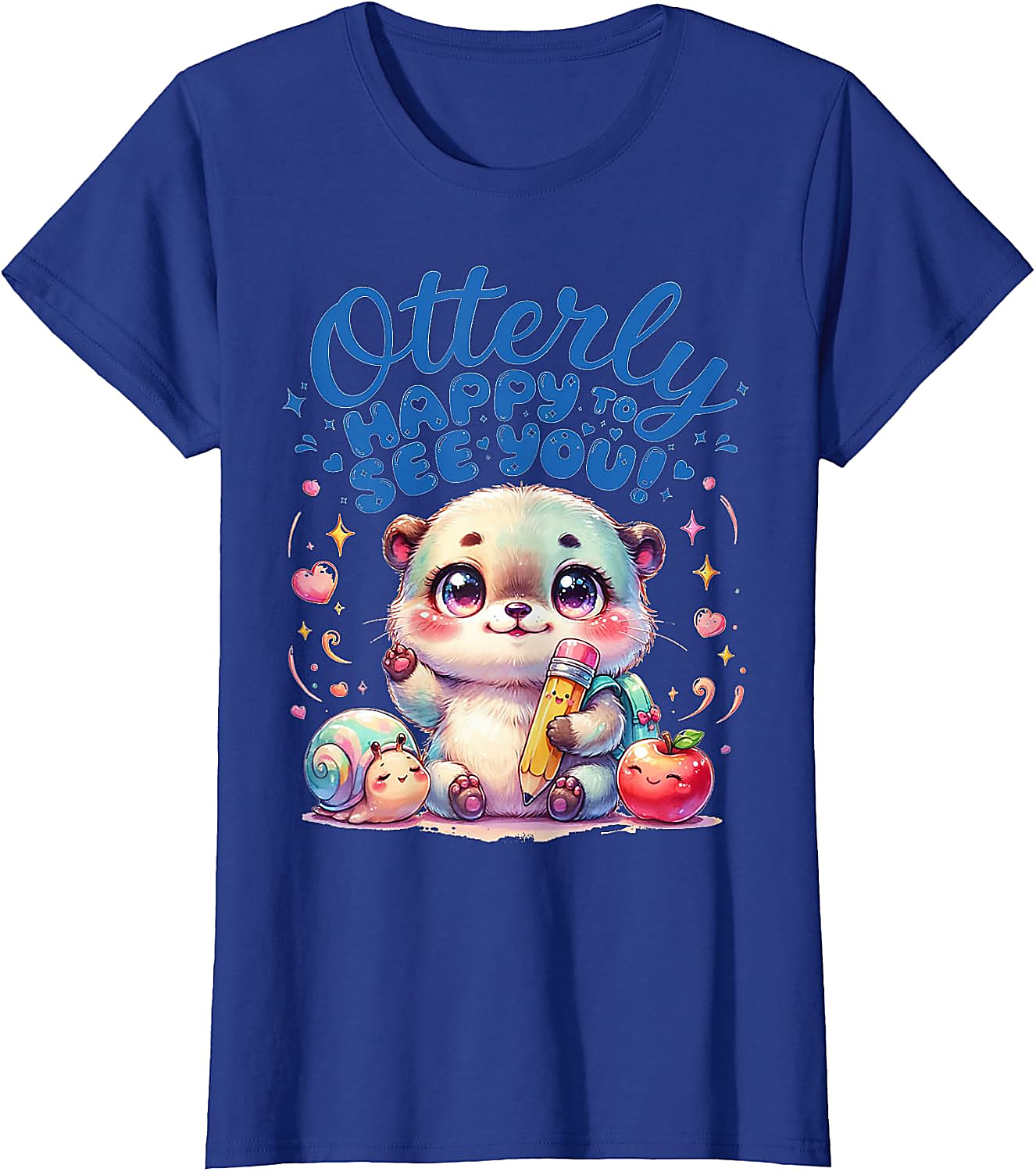 Otterly Happy Cute Otter Back to School T-Shirt