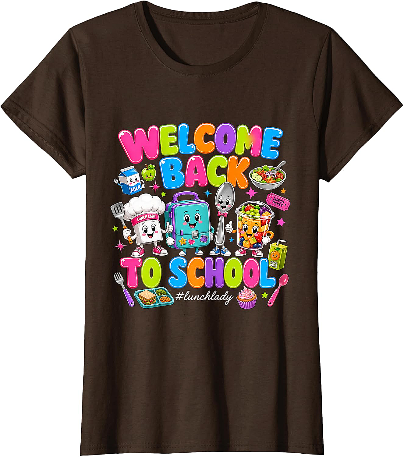 Cute Welcome Back Lunch Lady T-Shirt - School Staff Tee