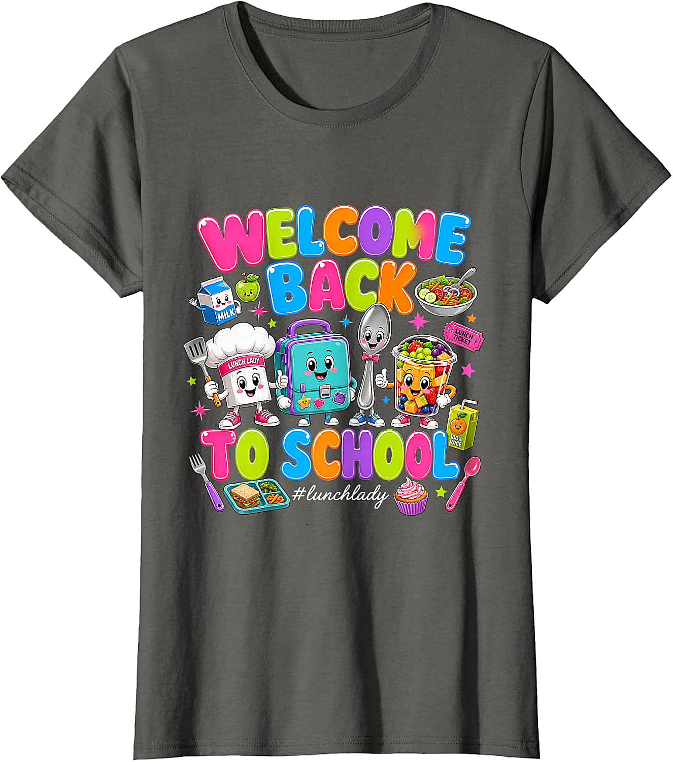 Cute Welcome Back Lunch Lady T-Shirt - School Staff Tee