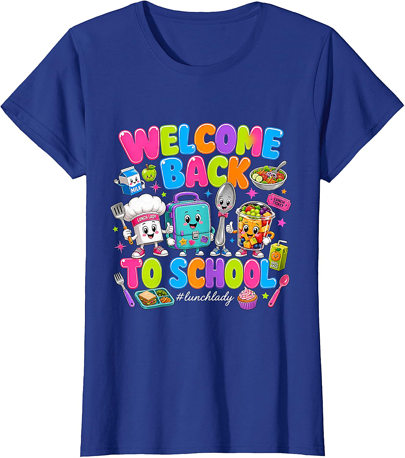 Cute Welcome Back Lunch Lady T-Shirt - School Staff Tee