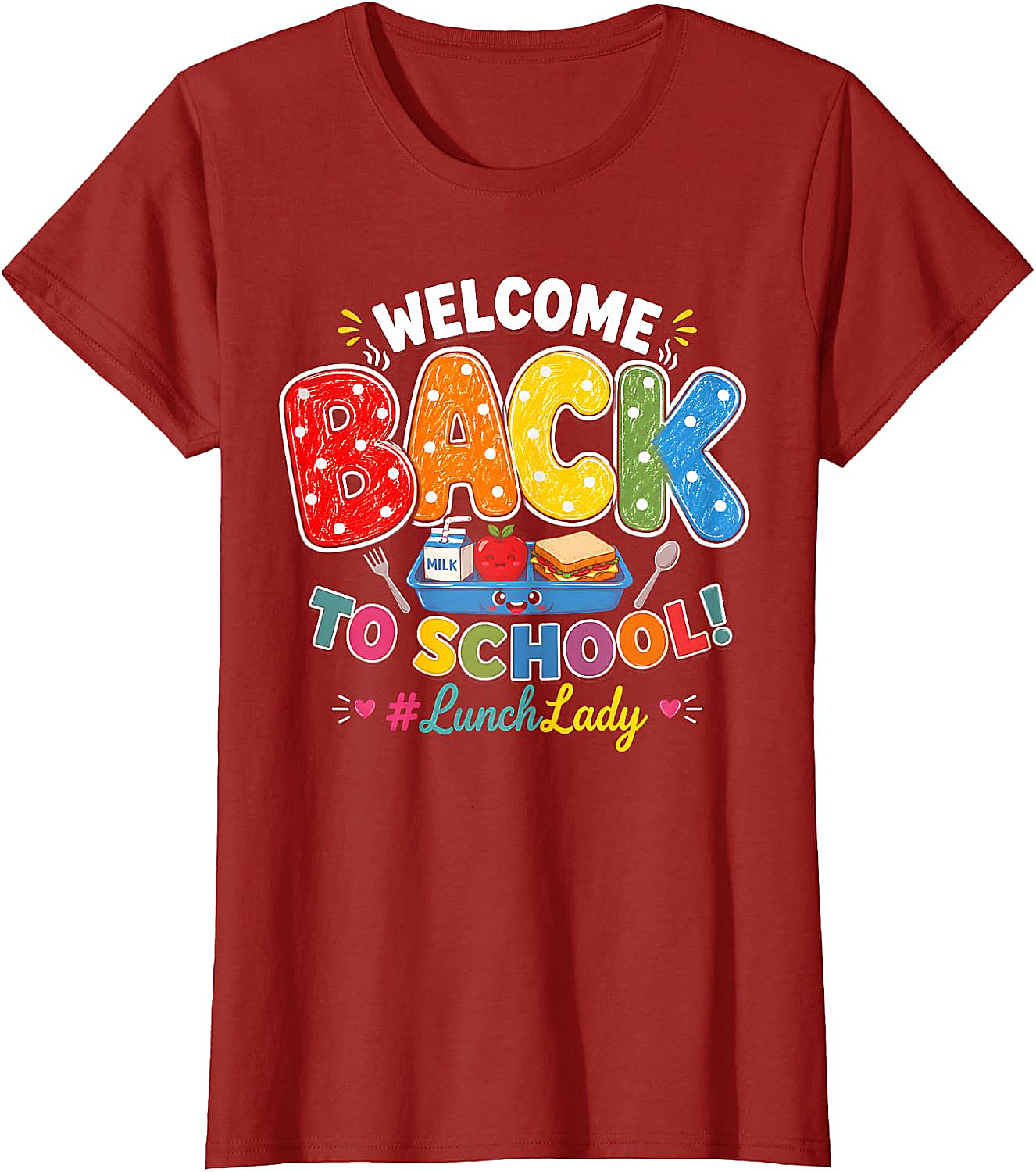 Welcome Back Lunch Lady T-Shirt Cafeteria Staff Tee