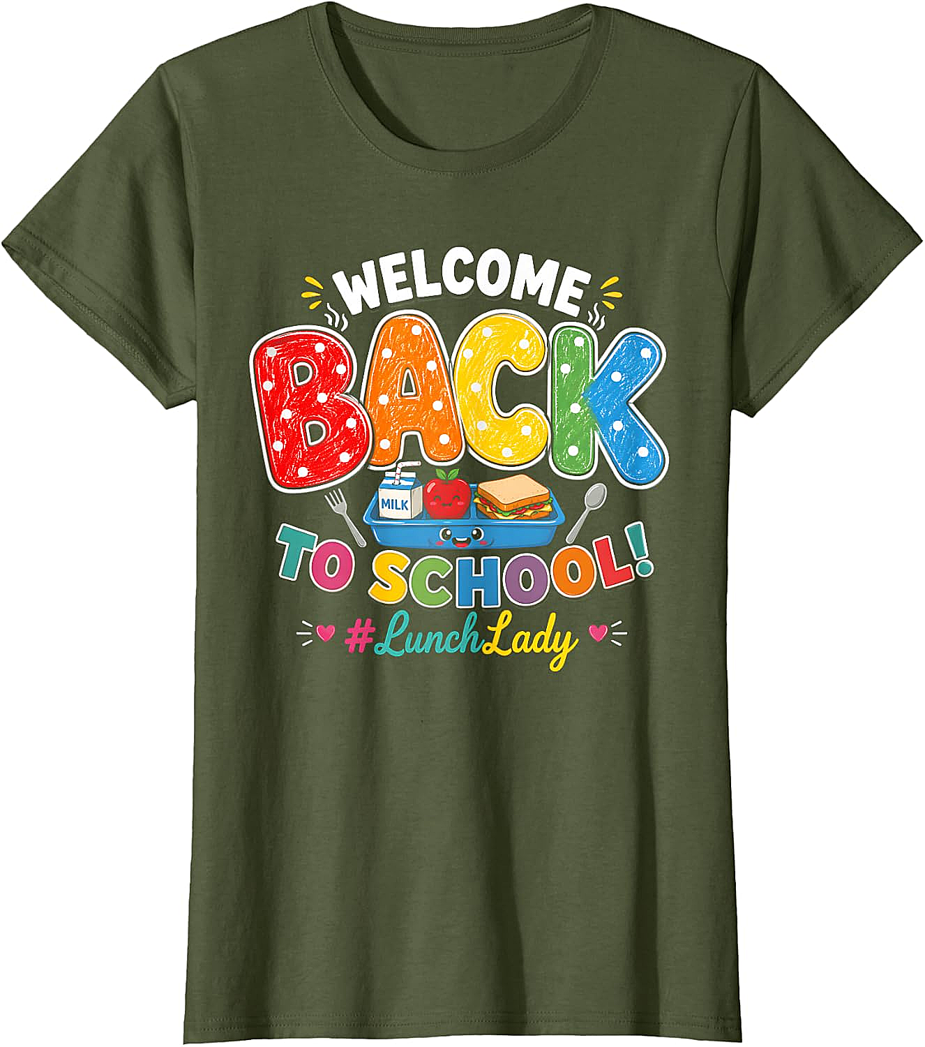 Welcome Back Lunch Lady T-Shirt Cafeteria Staff Tee
