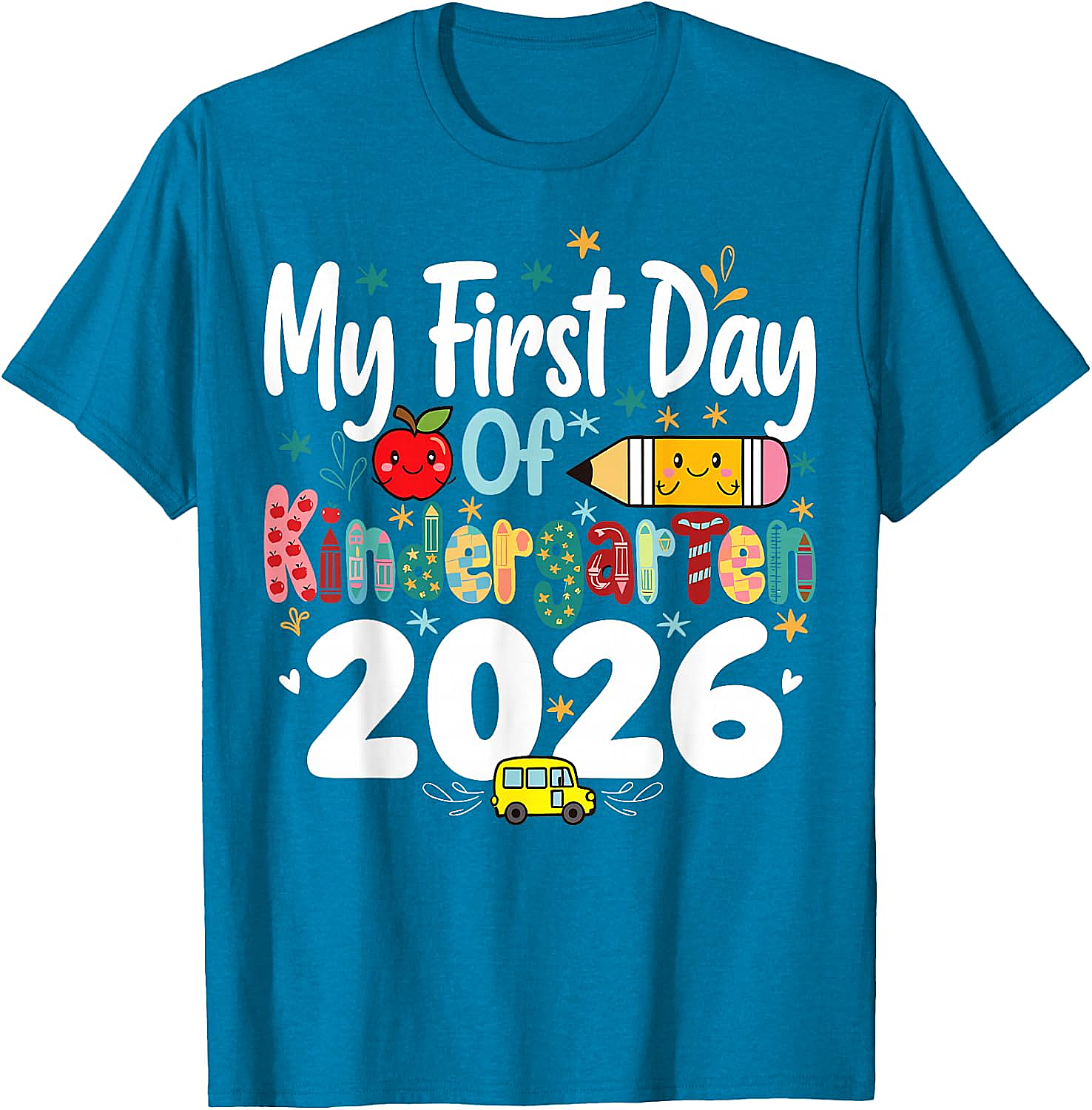 My First Day of Kindergarten 2026 T-Shirt - Kids School Tee