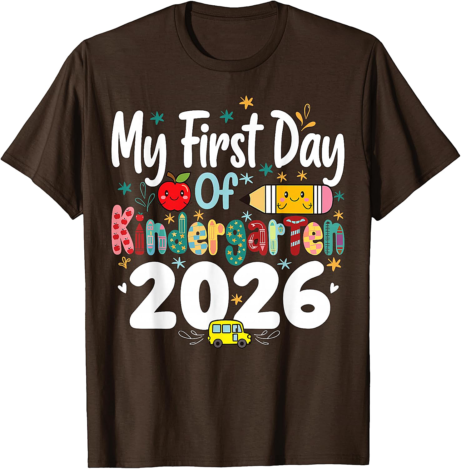 My First Day of Kindergarten 2026 T-Shirt - Kids School Tee