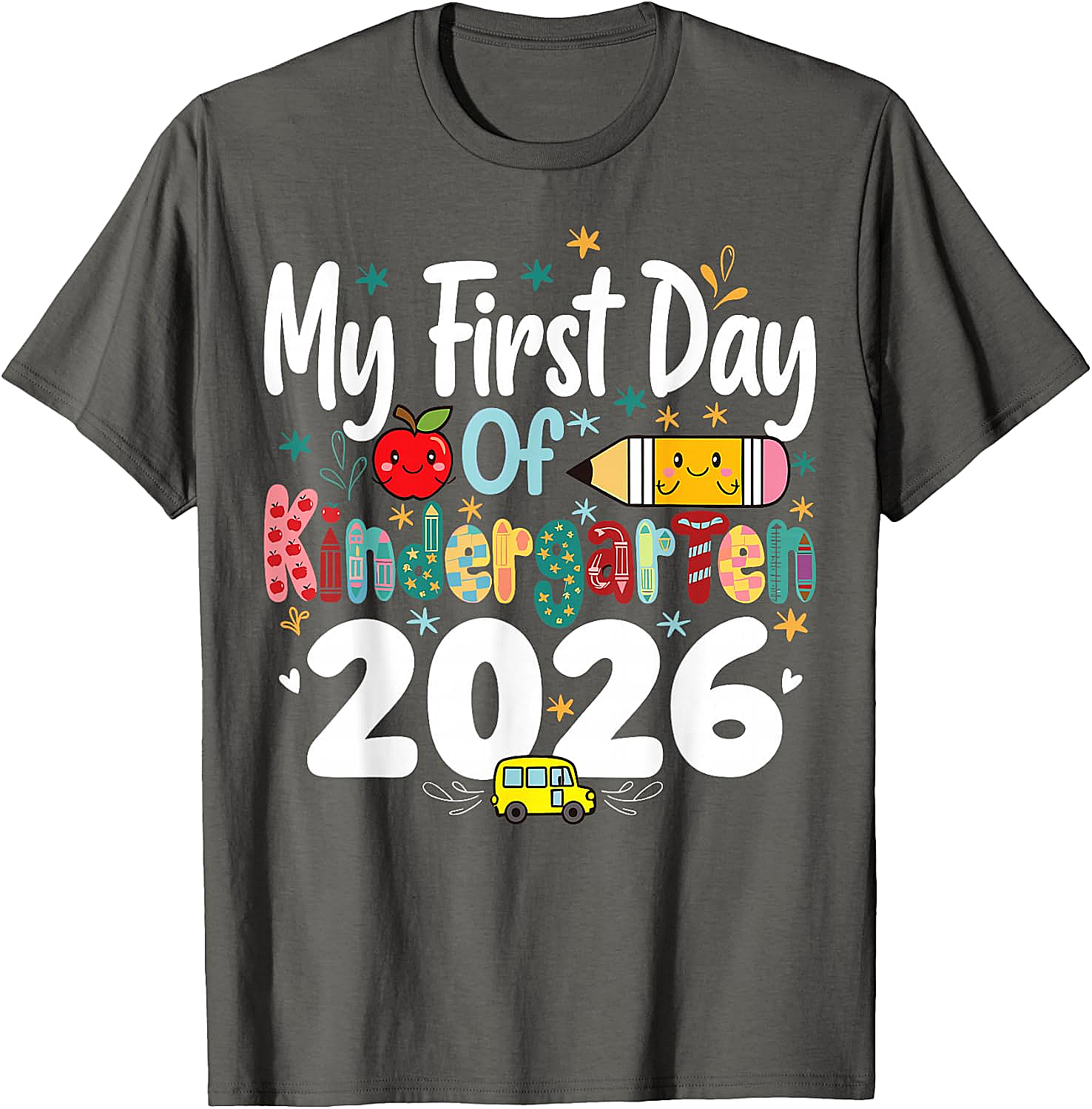 My First Day of Kindergarten 2026 T-Shirt - Kids School Tee