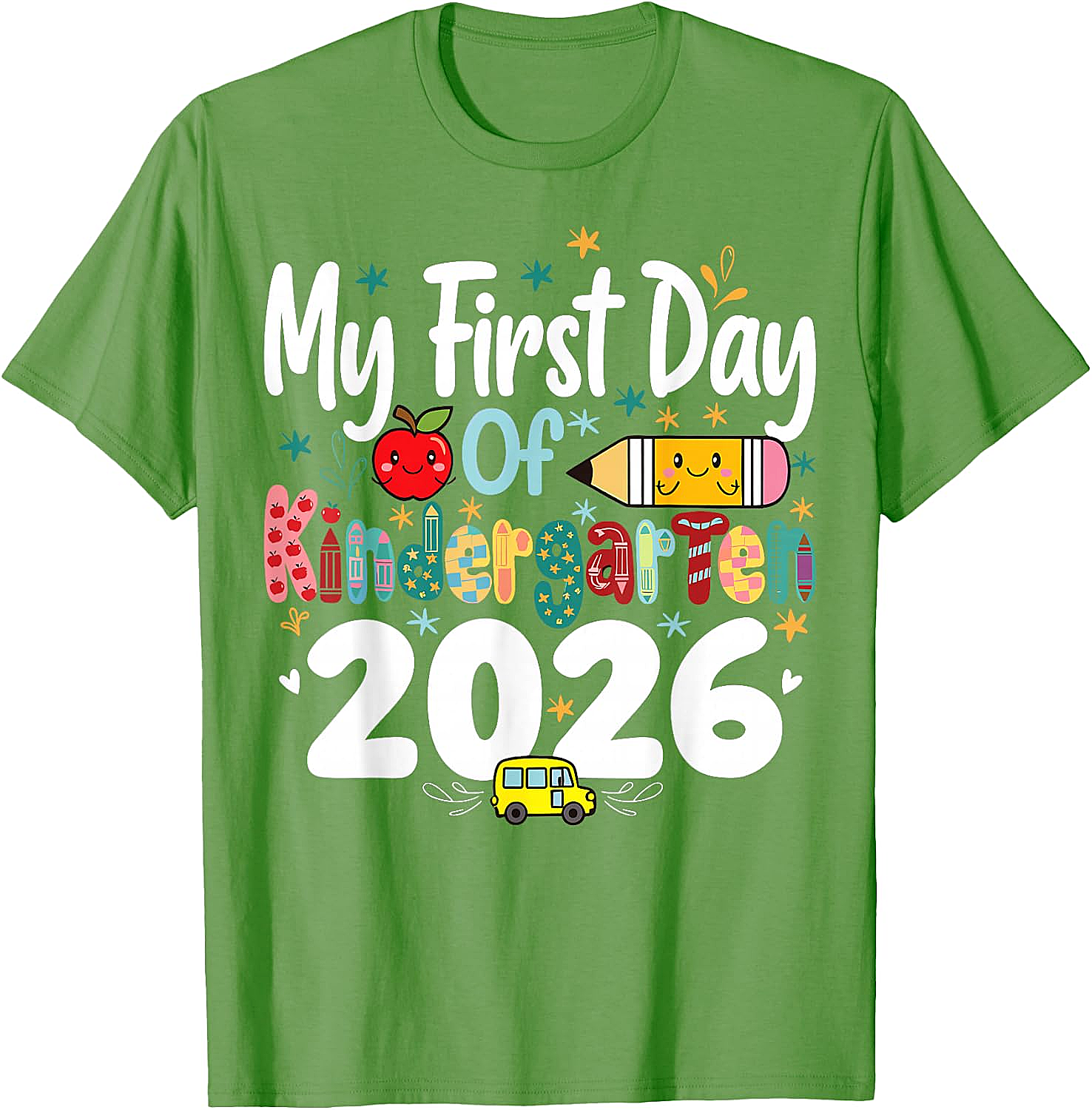 My First Day of Kindergarten 2026 T-Shirt - Kids School Tee