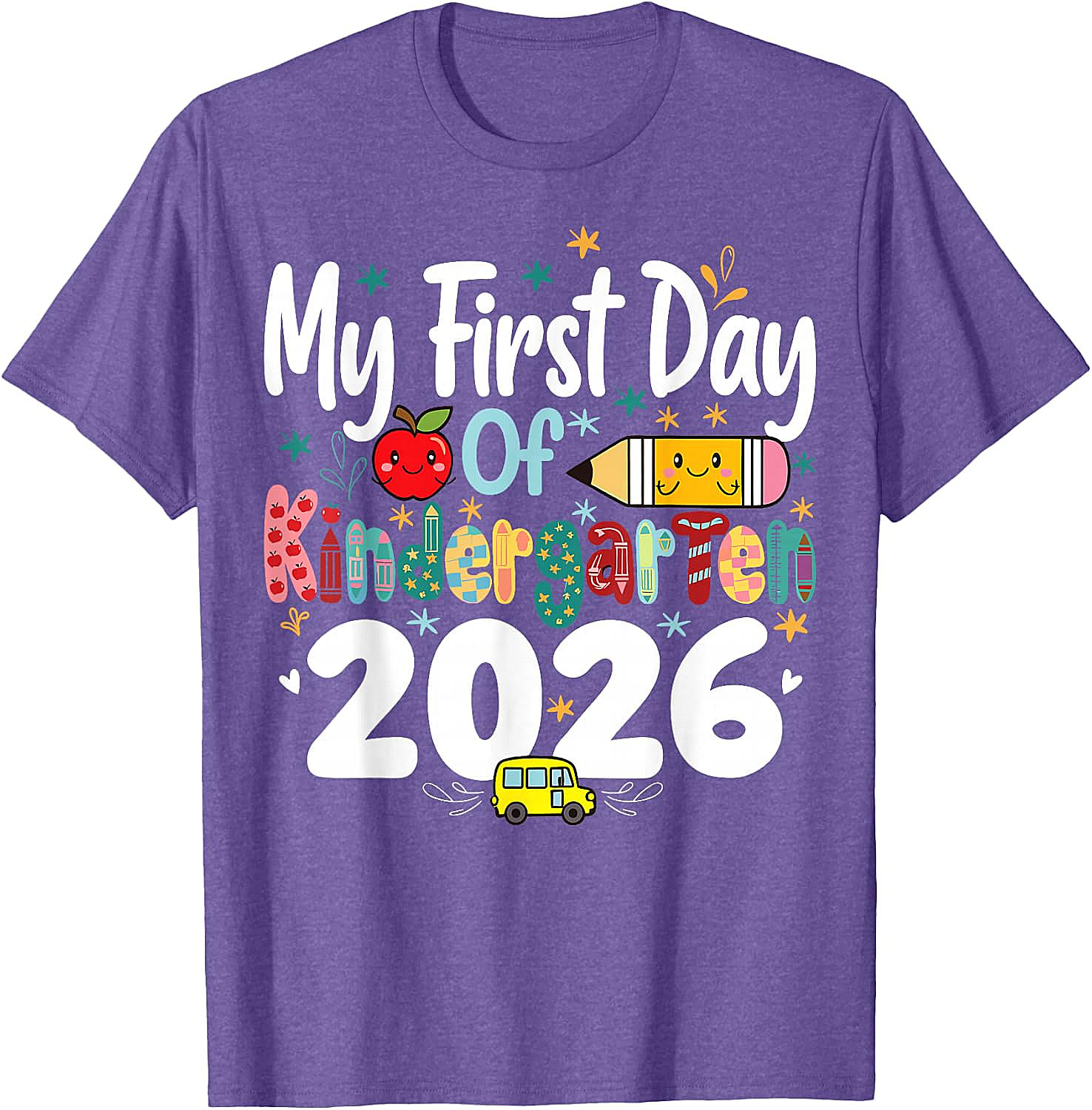 My First Day of Kindergarten 2026 T-Shirt - Kids School Tee