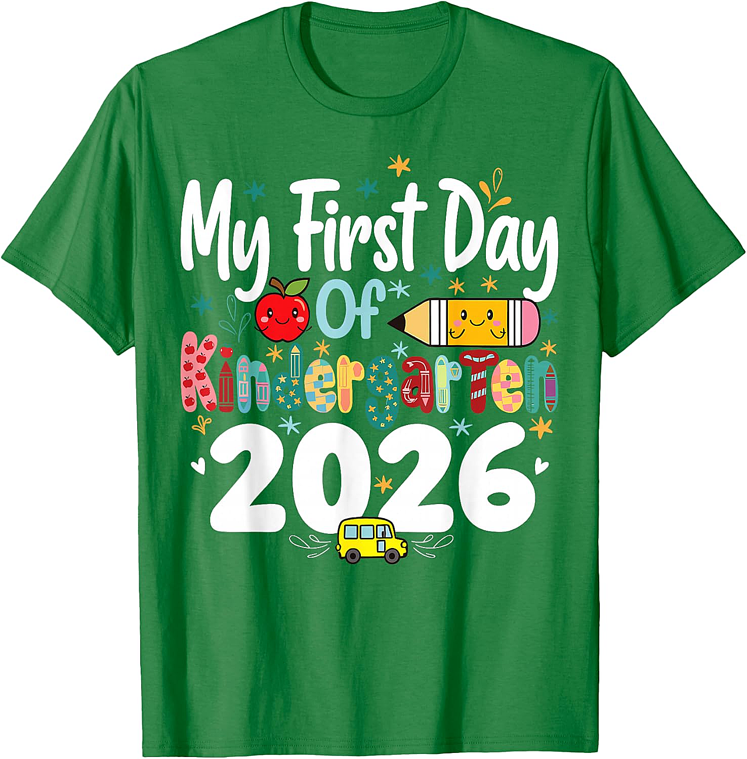 My First Day of Kindergarten 2026 T-Shirt - Kids School Tee