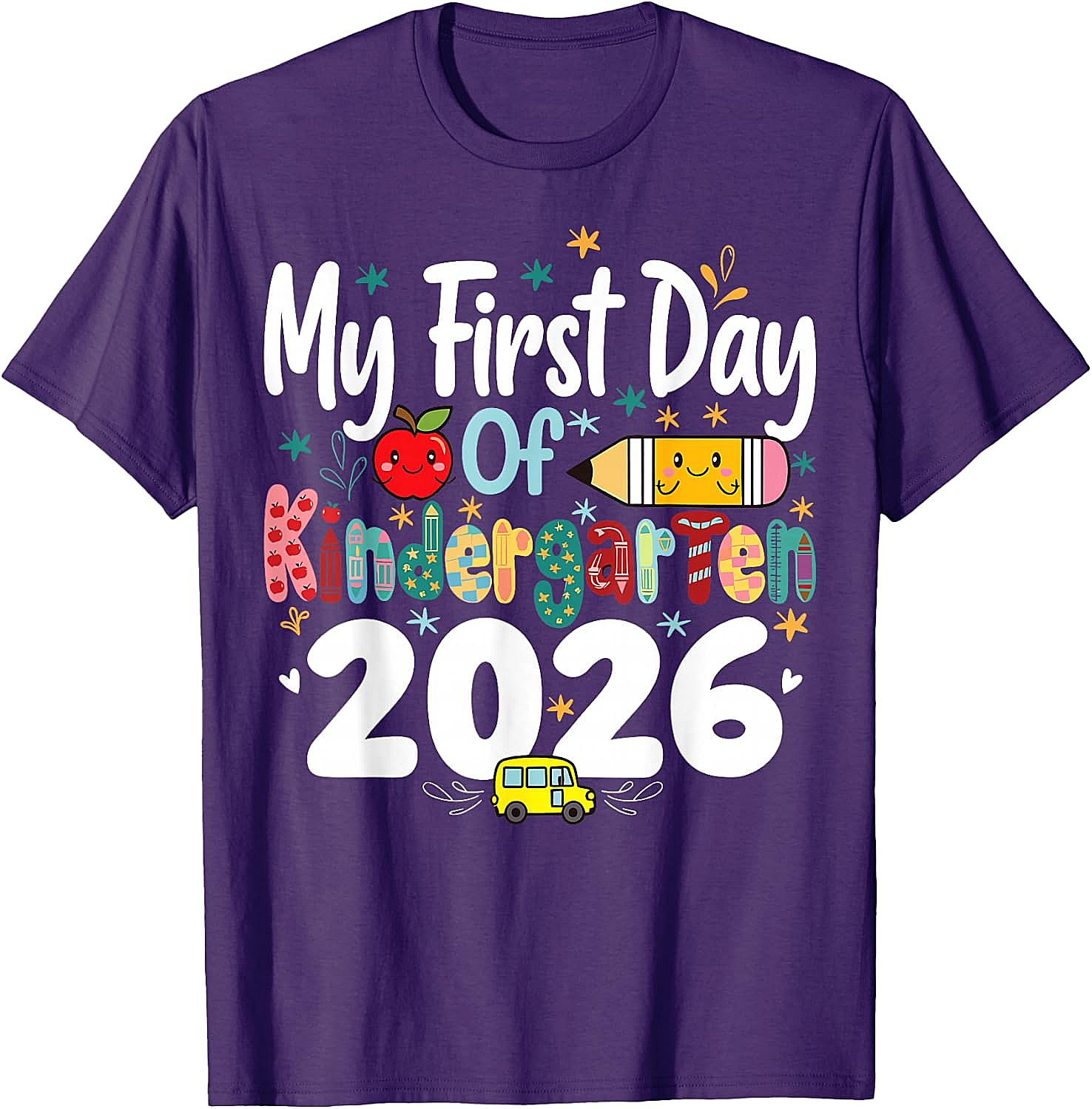 My First Day of Kindergarten 2026 T-Shirt - Kids School Tee