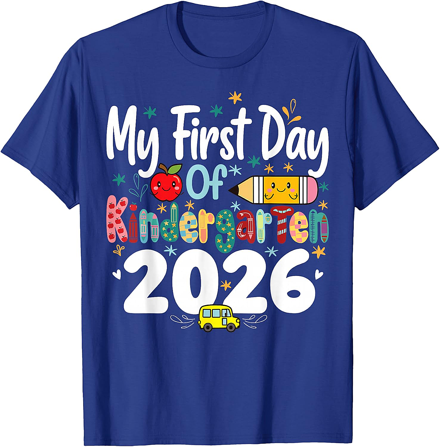 My First Day of Kindergarten 2026 T-Shirt - Kids School Tee