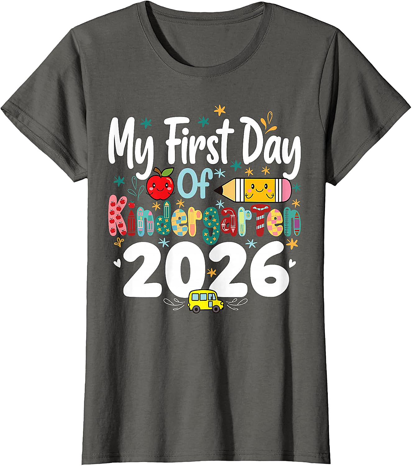 My First Day of Kindergarten 2026 T-Shirt - Kids School Tee