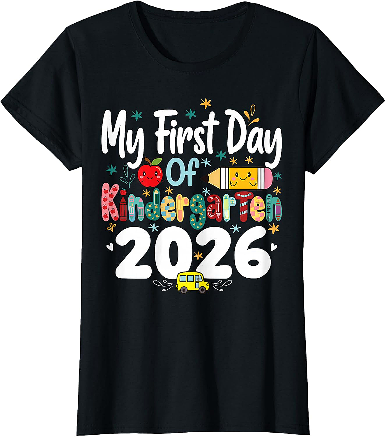 My First Day of Kindergarten 2026 T-Shirt - Kids School Tee