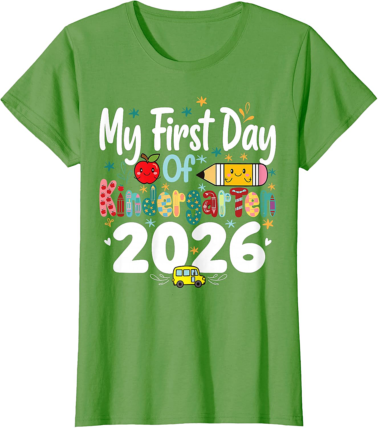 My First Day of Kindergarten 2026 T-Shirt - Kids School Tee