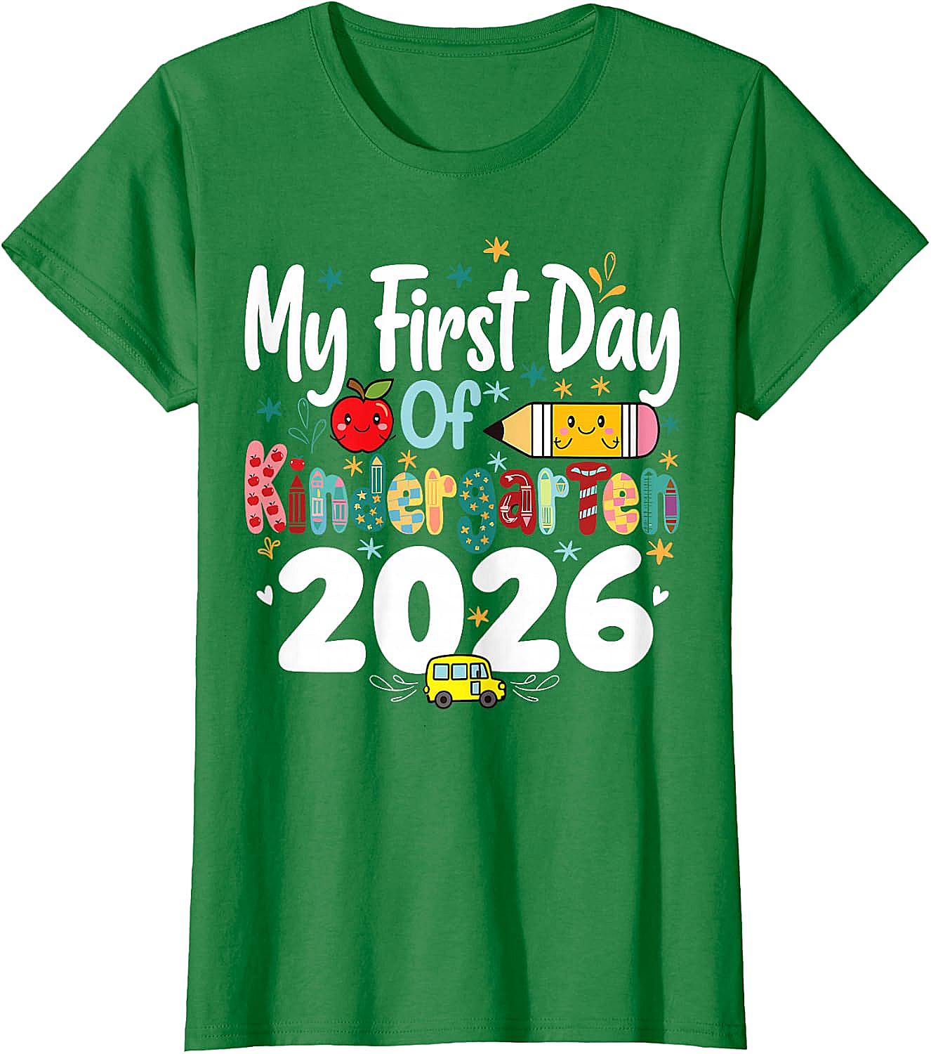 My First Day of Kindergarten 2026 T-Shirt - Kids School Tee