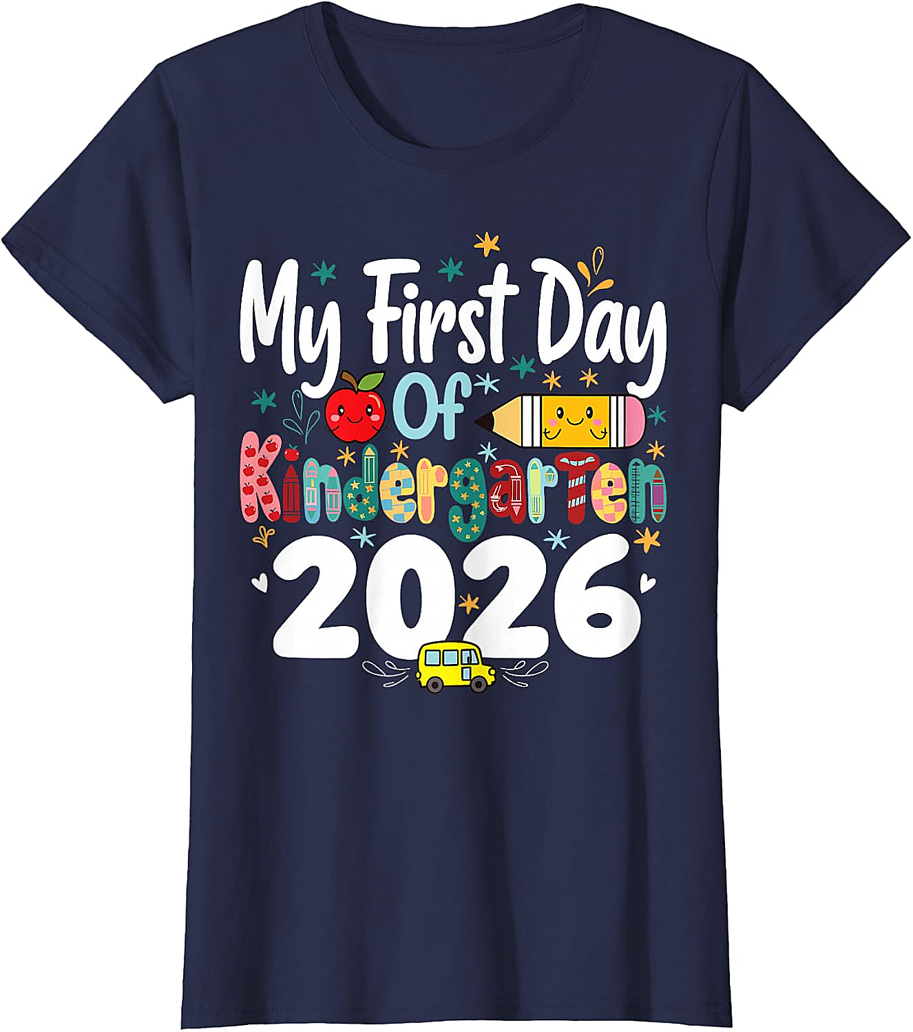 My First Day of Kindergarten 2026 T-Shirt - Kids School Tee