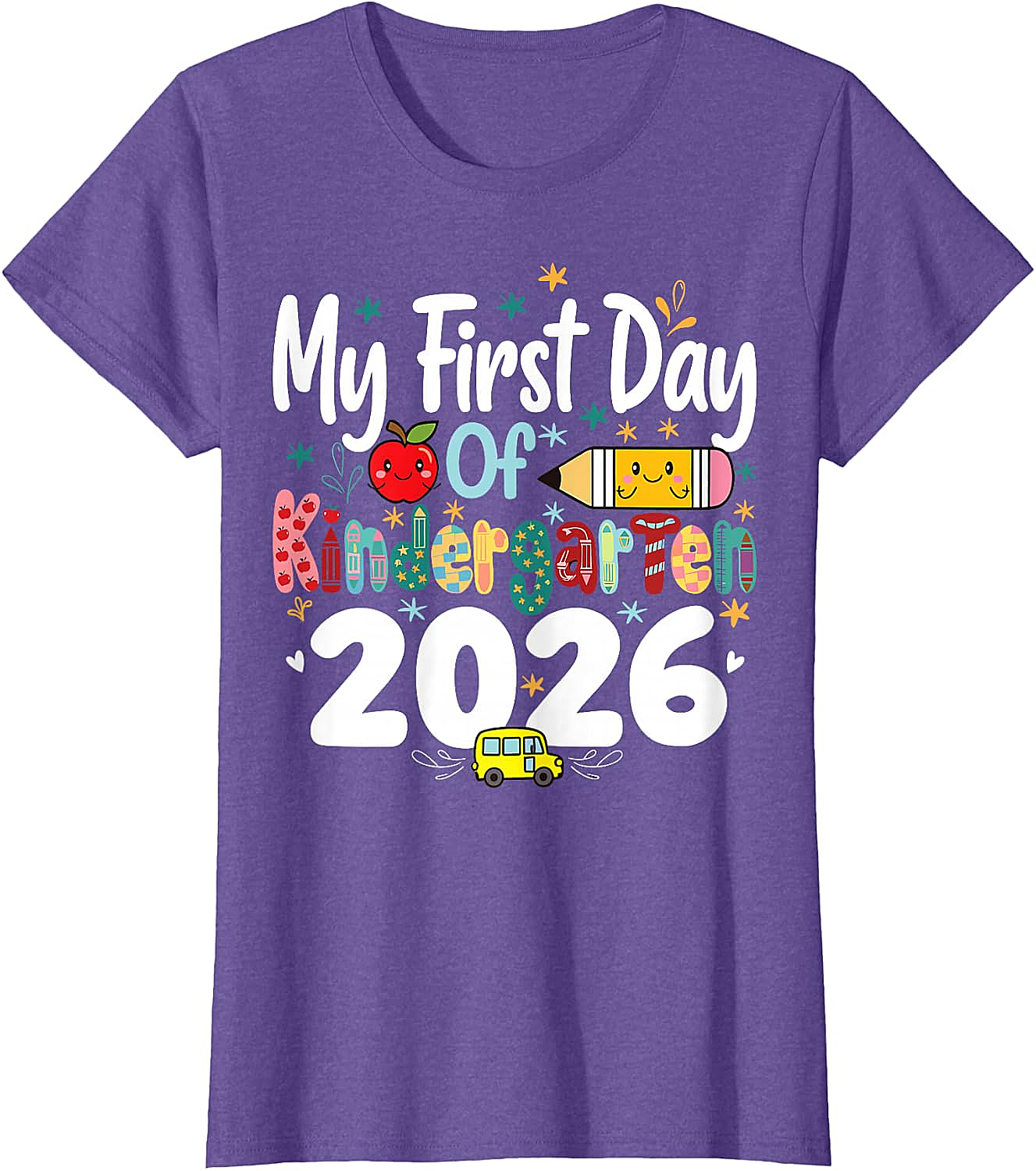 My First Day of Kindergarten 2026 T-Shirt - Kids School Tee