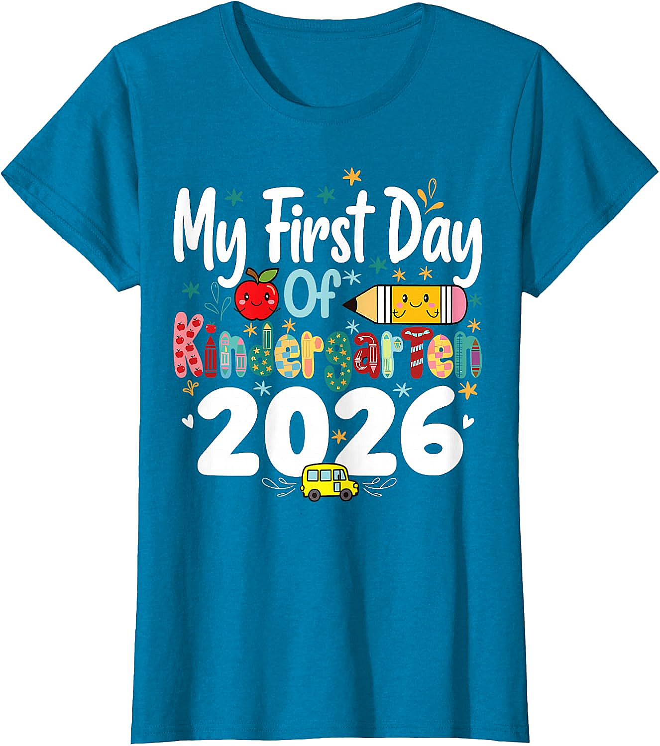 My First Day of Kindergarten 2026 T-Shirt - Kids School Tee