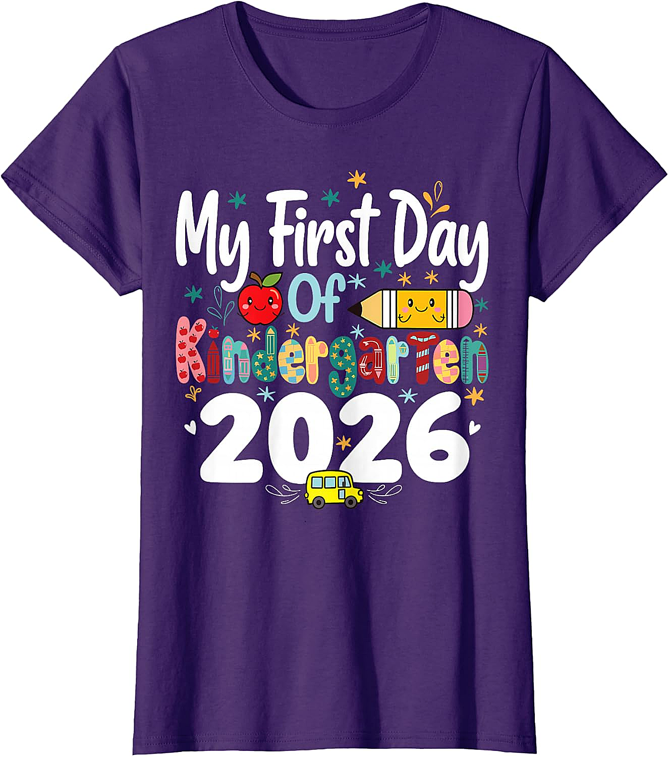 My First Day of Kindergarten 2026 T-Shirt - Kids School Tee