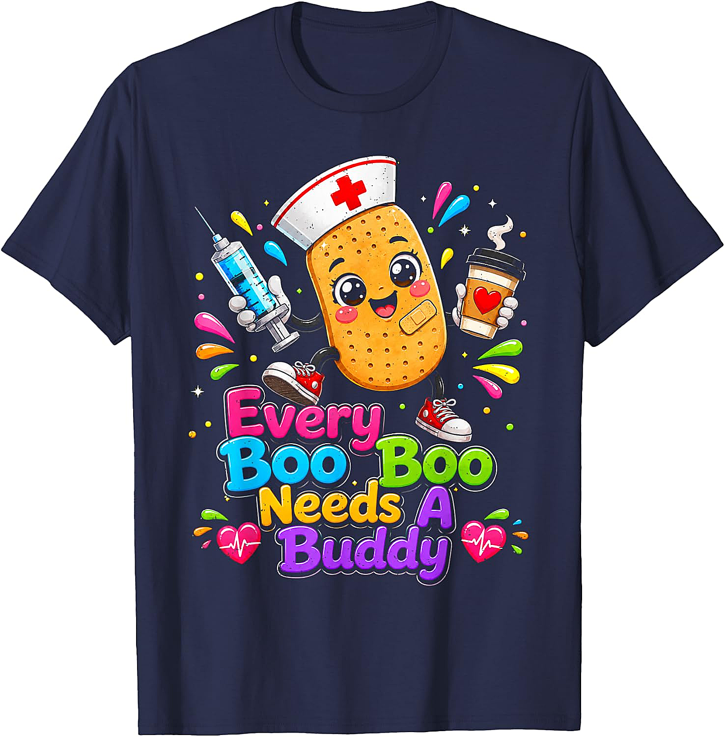School Nurse T-Shirt - Every Boo Boo Needs A Buddy