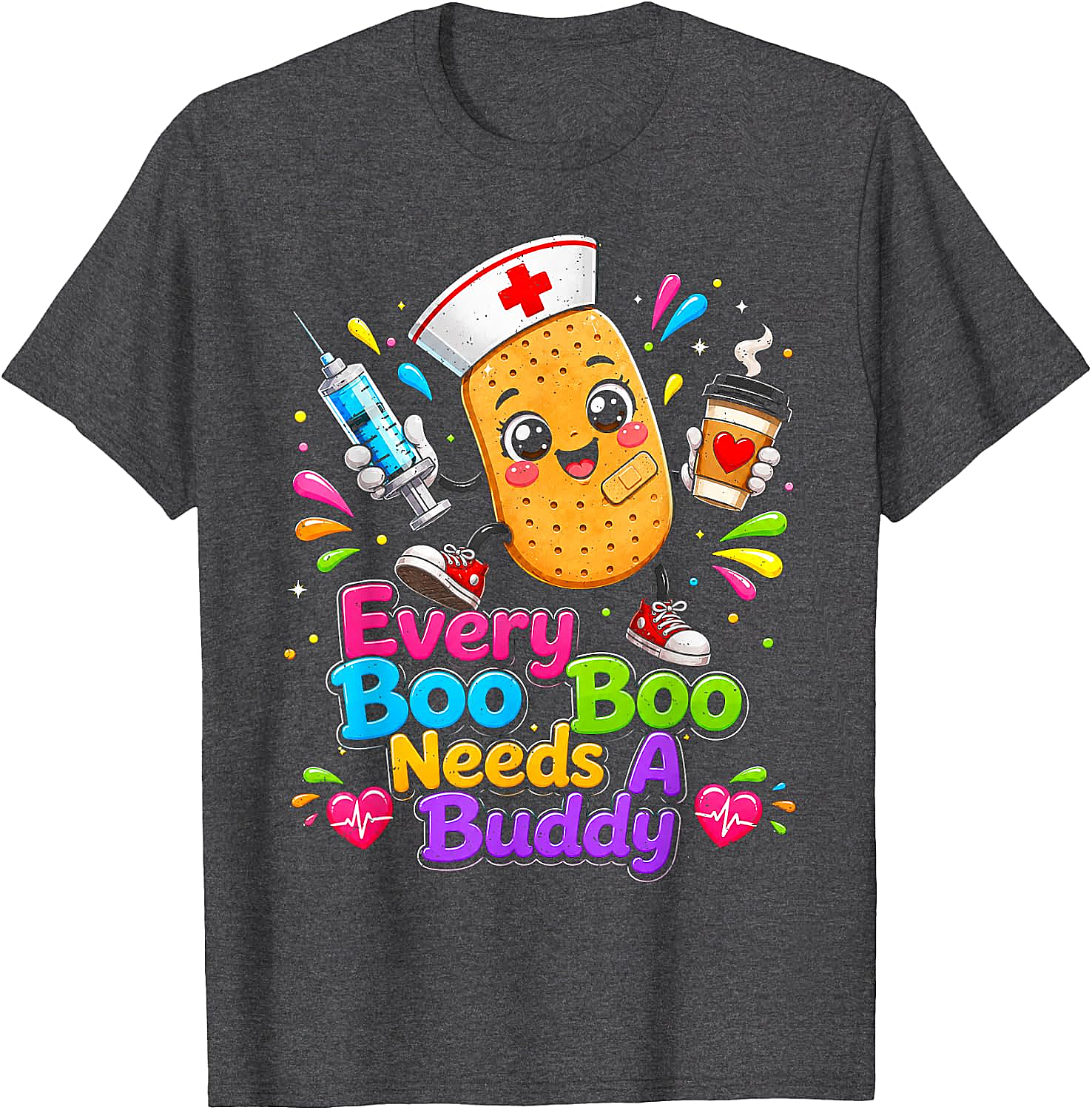 School Nurse T-Shirt - Every Boo Boo Needs A Buddy