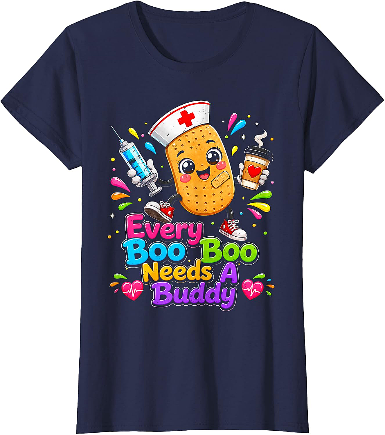 School Nurse T-Shirt - Every Boo Boo Needs A Buddy