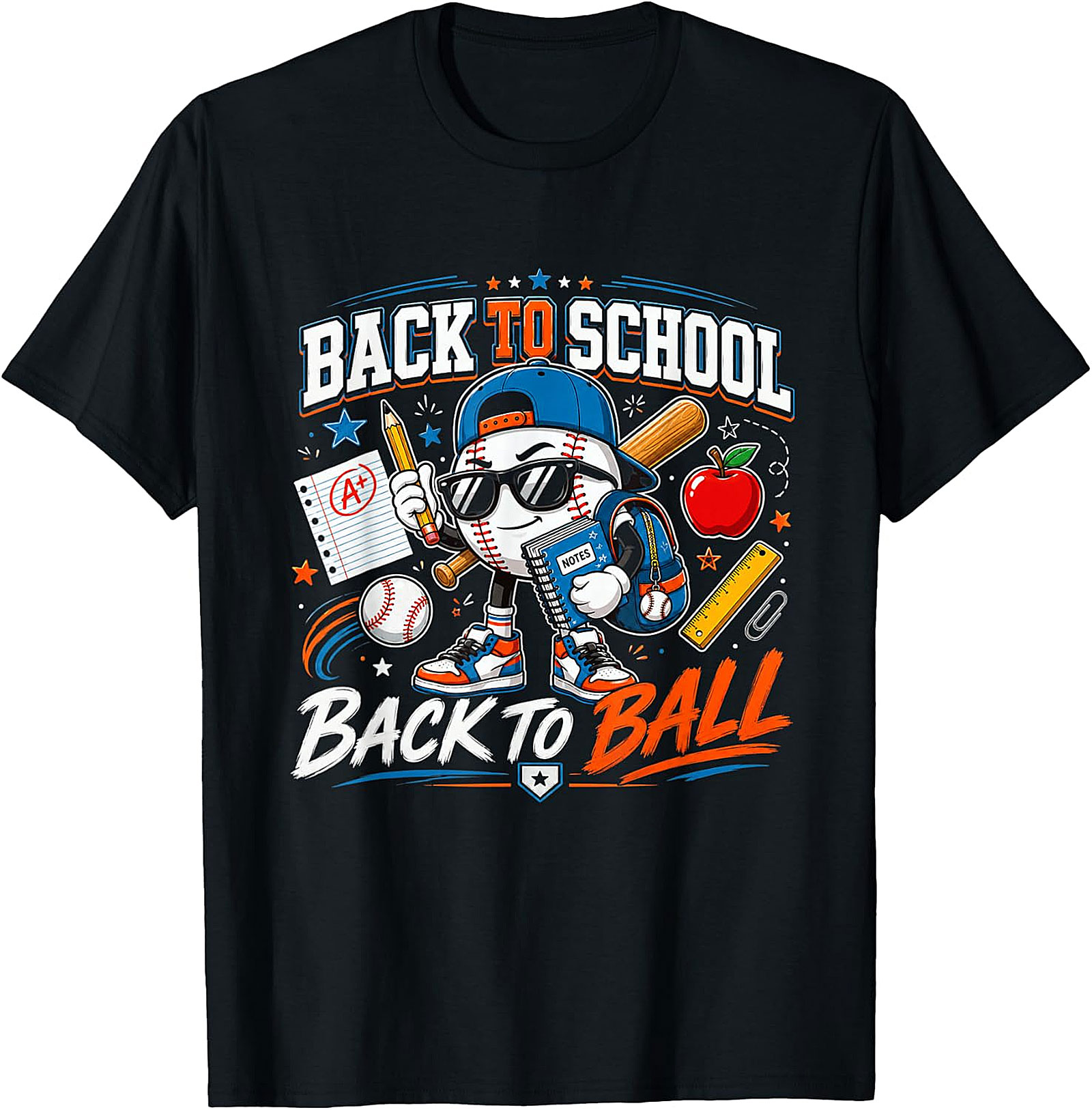 Back to School Back to Ball Baseball Tee | Student Athlete Shirt
