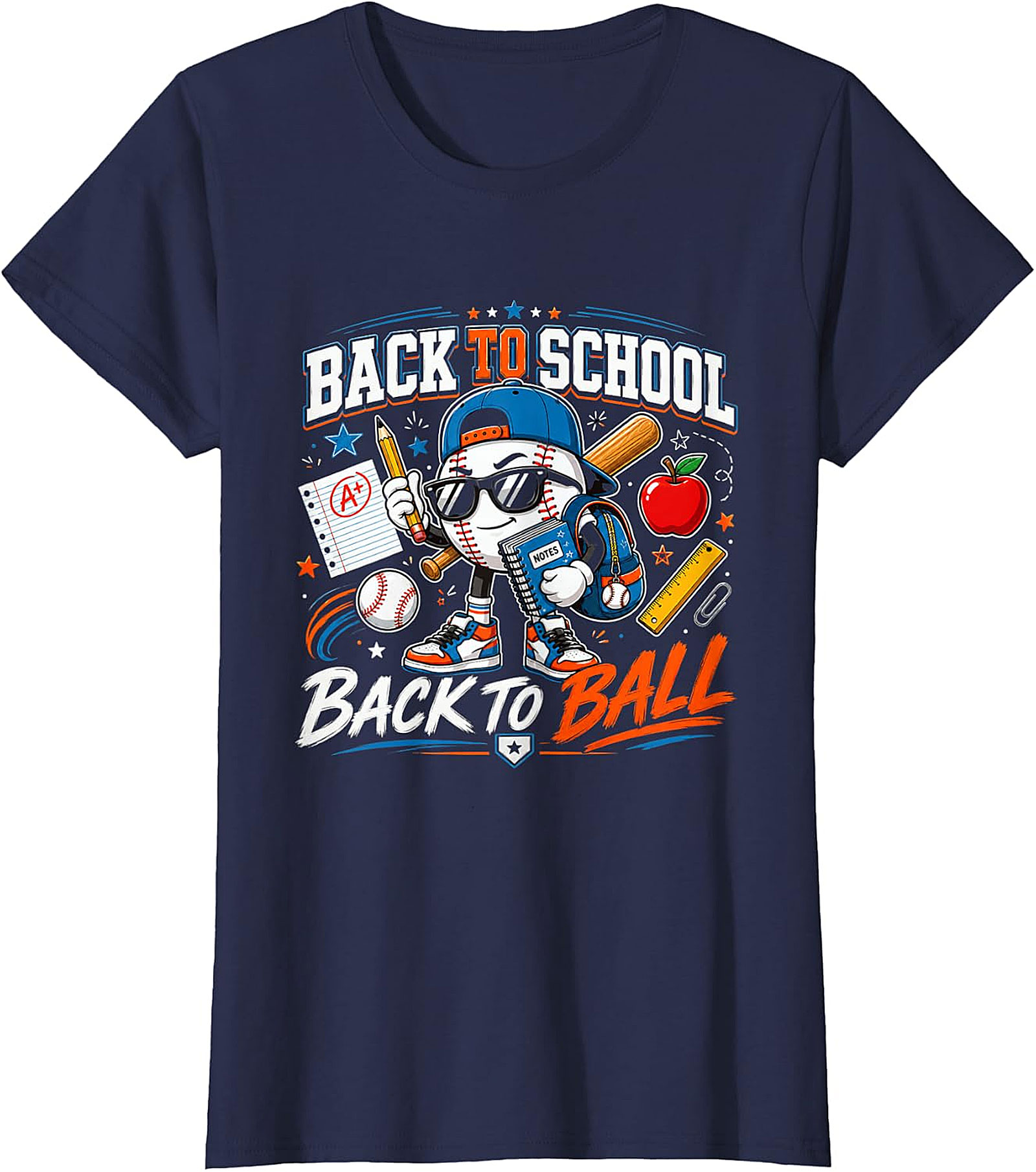 Back to School Back to Ball Baseball Tee | Student Athlete Shirt