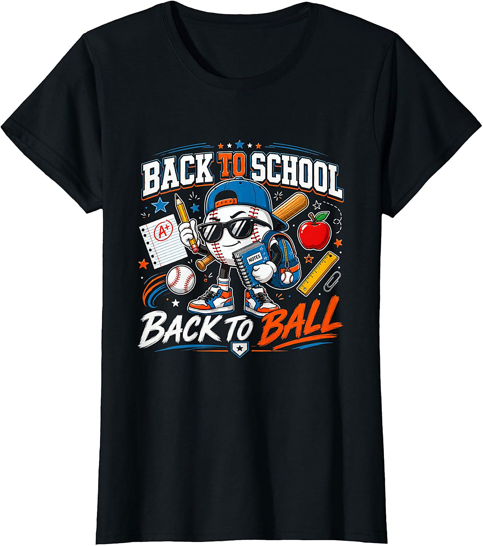 Back to School Back to Ball Baseball Tee | Student Athlete Shirt