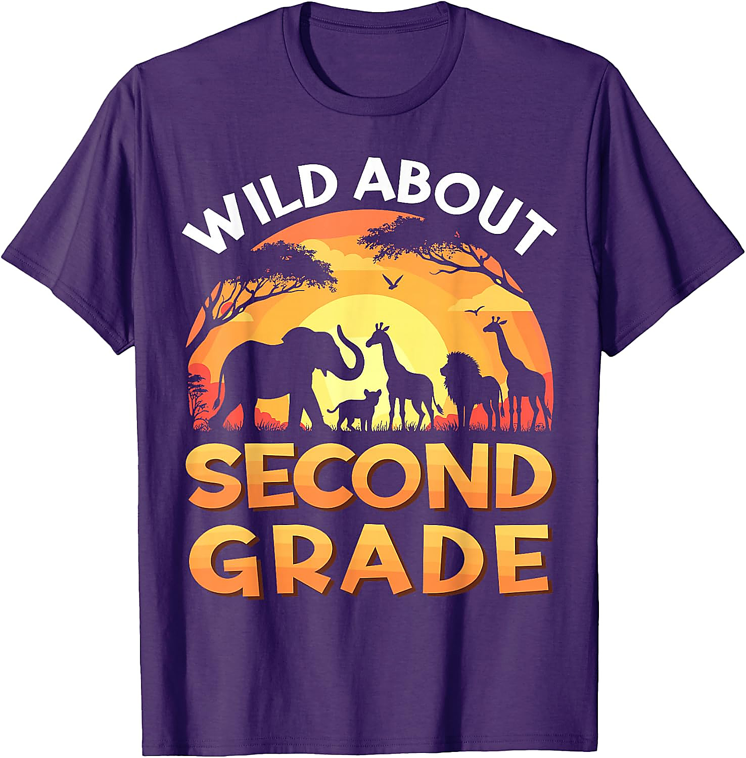 Wild About Second Grade Safari T-Shirt | Back To School Tee