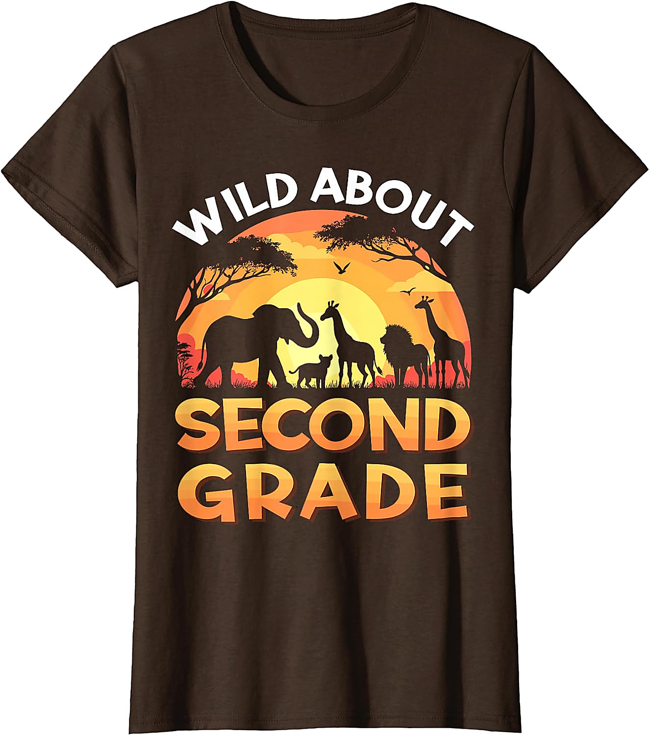 Wild About Second Grade Safari T-Shirt | Back To School Tee