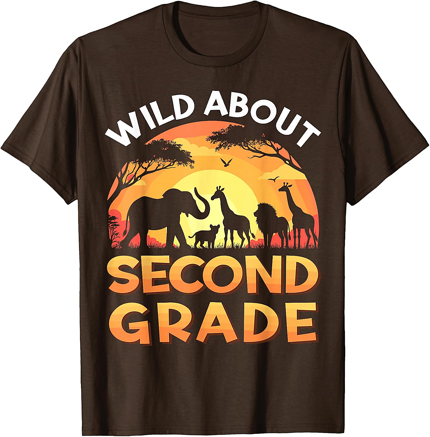 Wild About Second Grade Safari T-Shirt | Back To School Tee