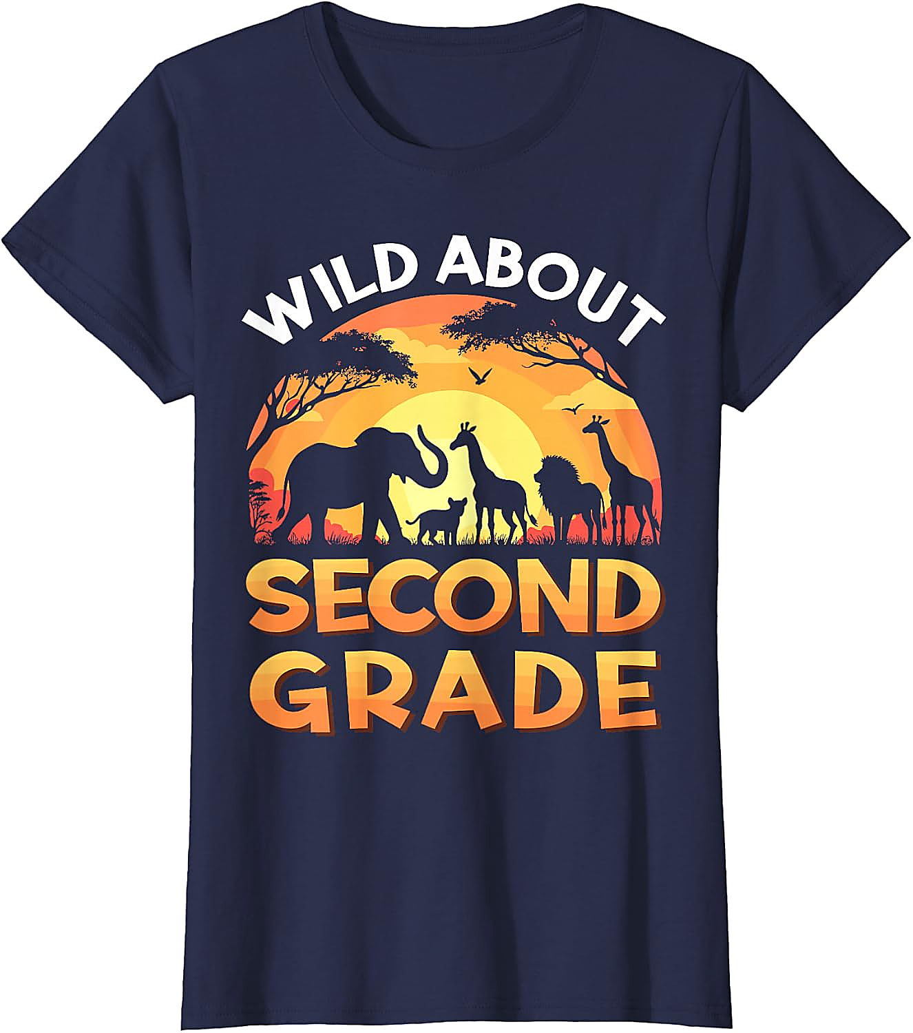 Wild About Second Grade Safari T-Shirt | Back To School Tee