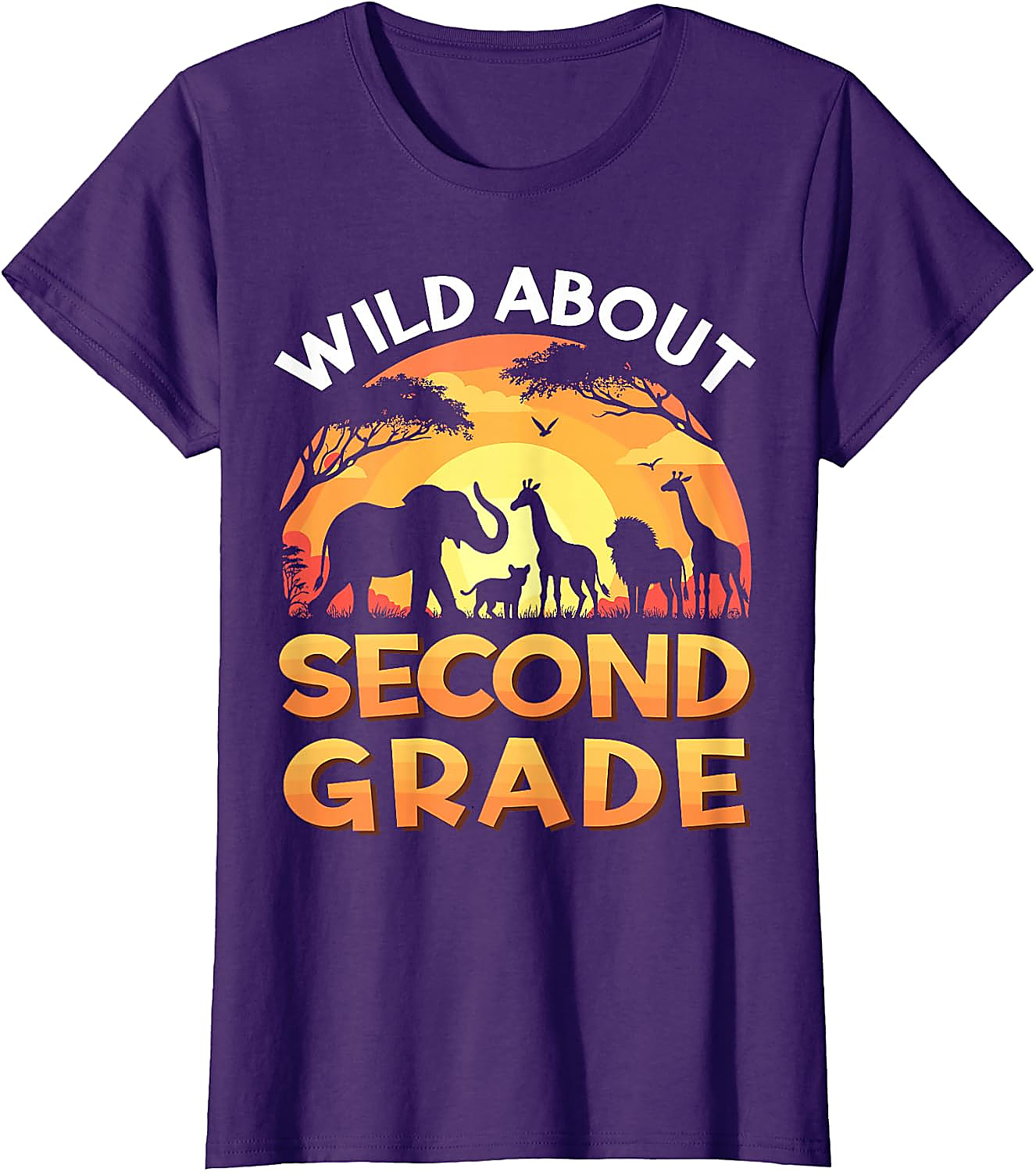 Wild About Second Grade Safari T-Shirt | Back To School Tee