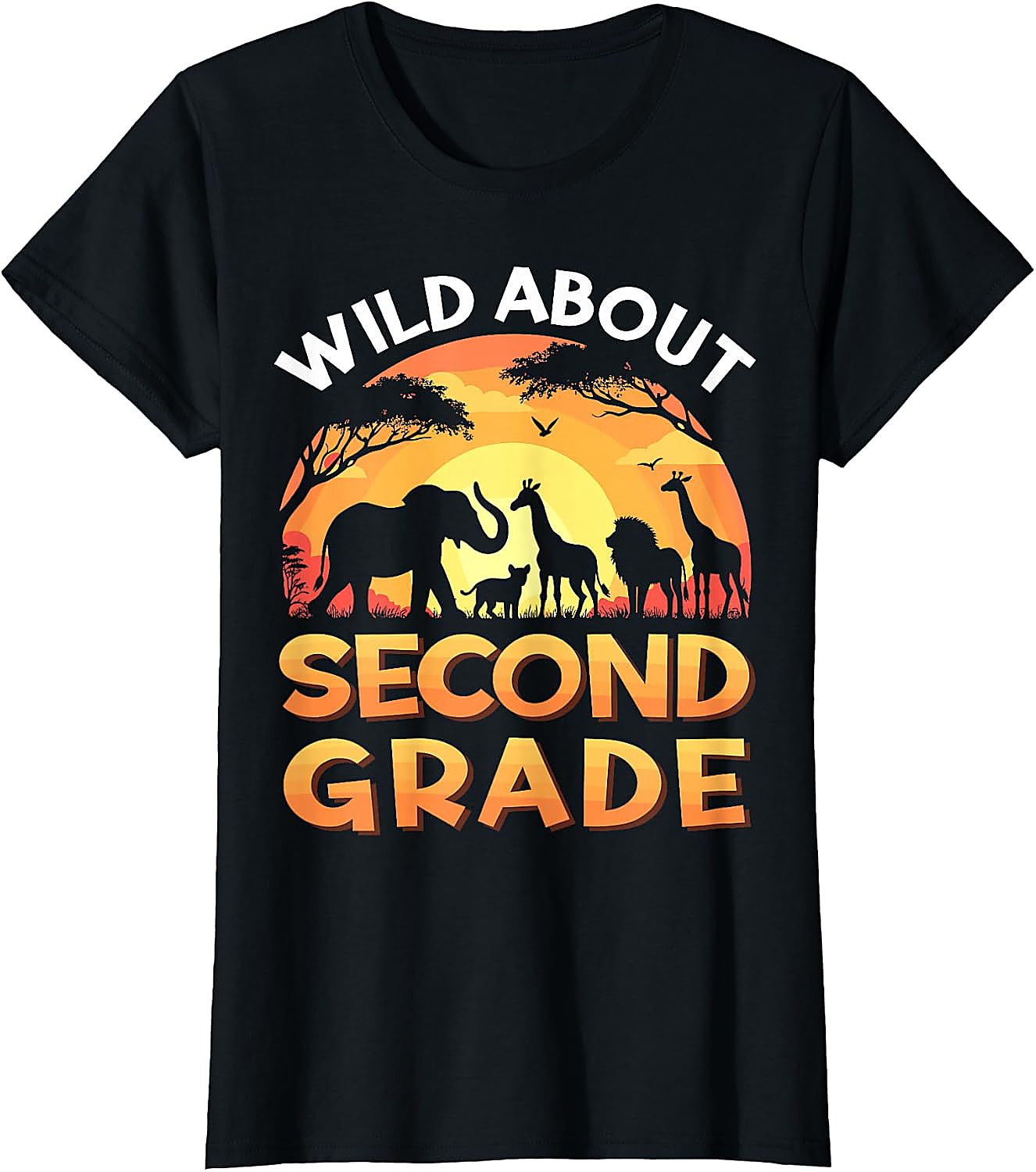 Wild About Second Grade Safari T-Shirt | Back To School Tee