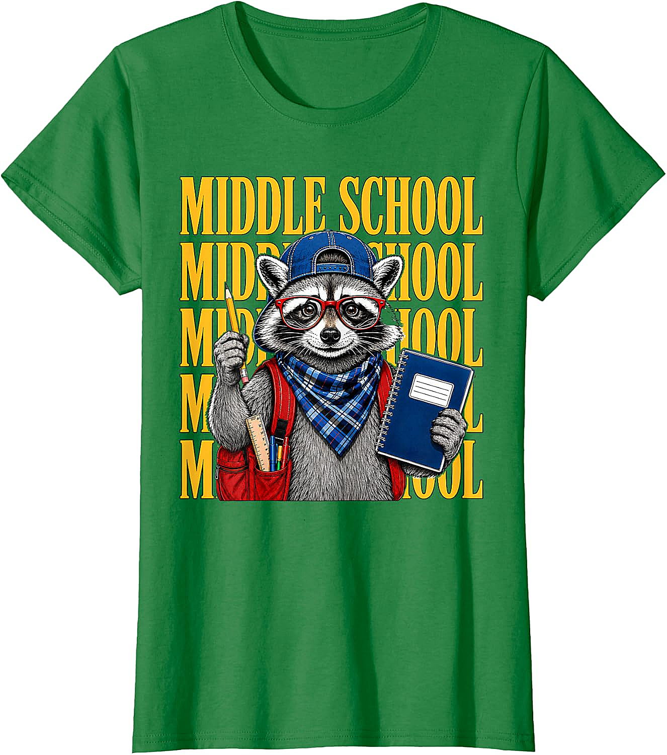 Middle School Raccoon Student Tee Back to School Gift