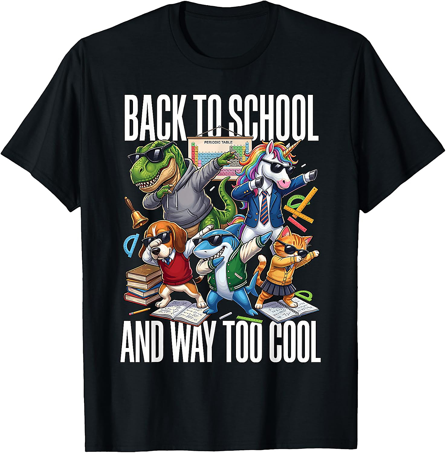 Back to School Too Cool Animal T-Shirt | Funny Graphic Tee