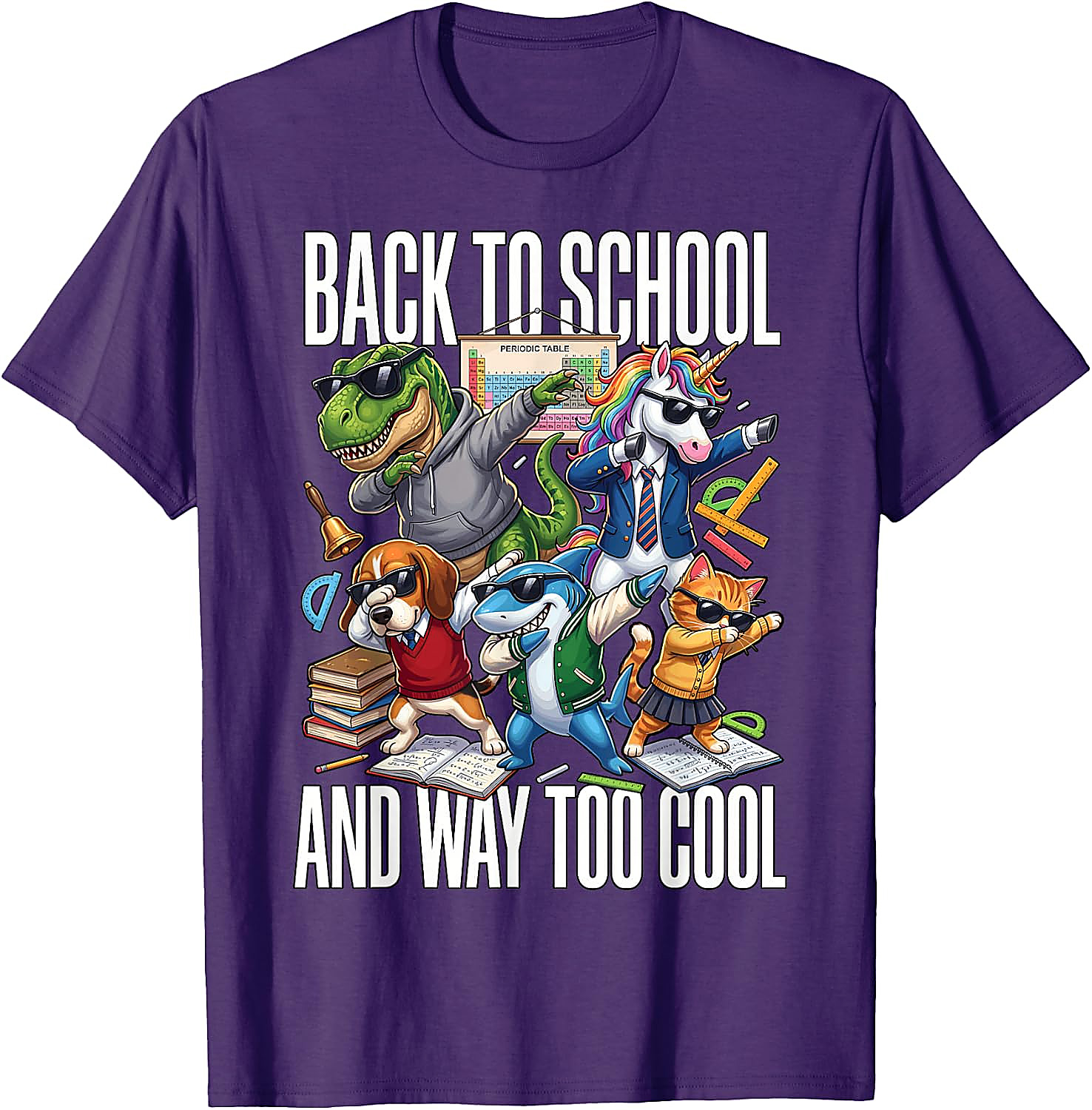 Back to School Too Cool Animal T-Shirt | Funny Graphic Tee