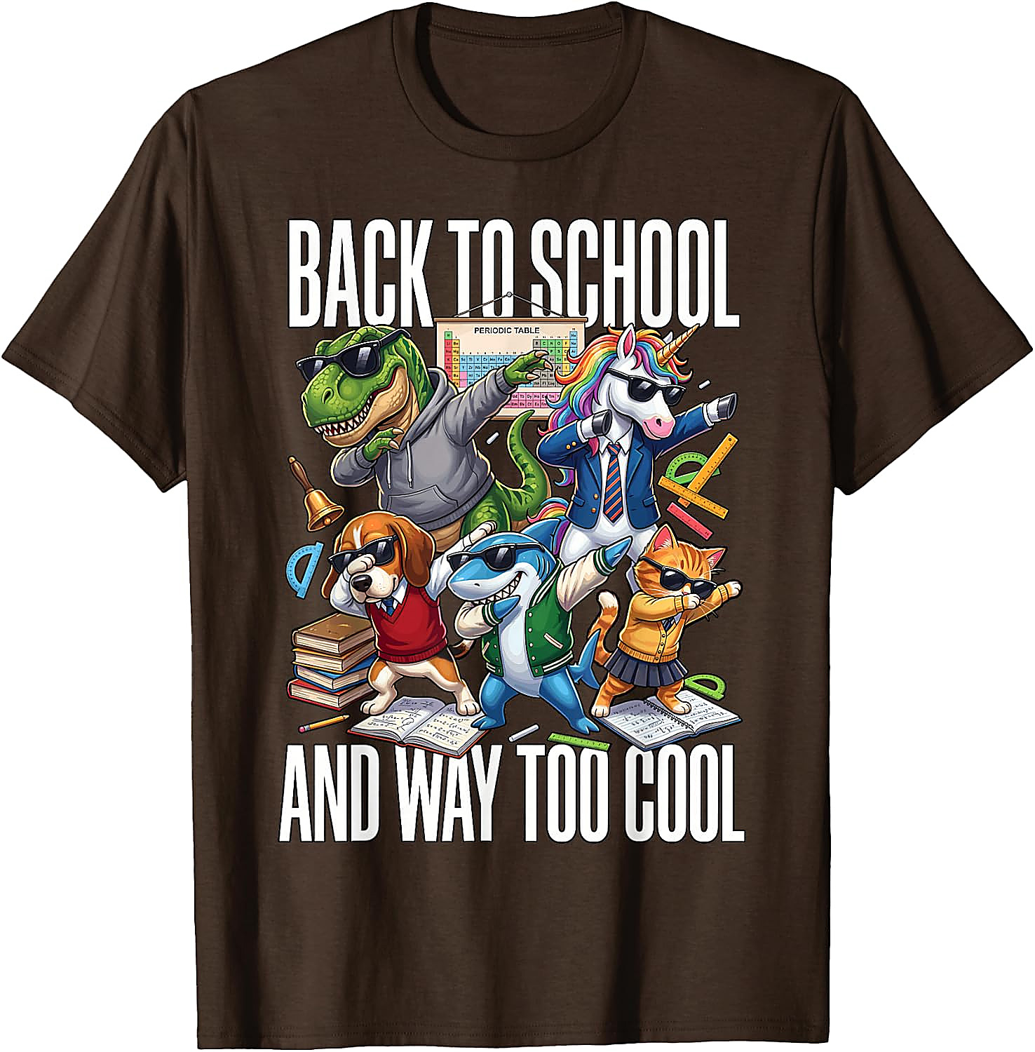 Back to School Too Cool Animal T-Shirt | Funny Graphic Tee