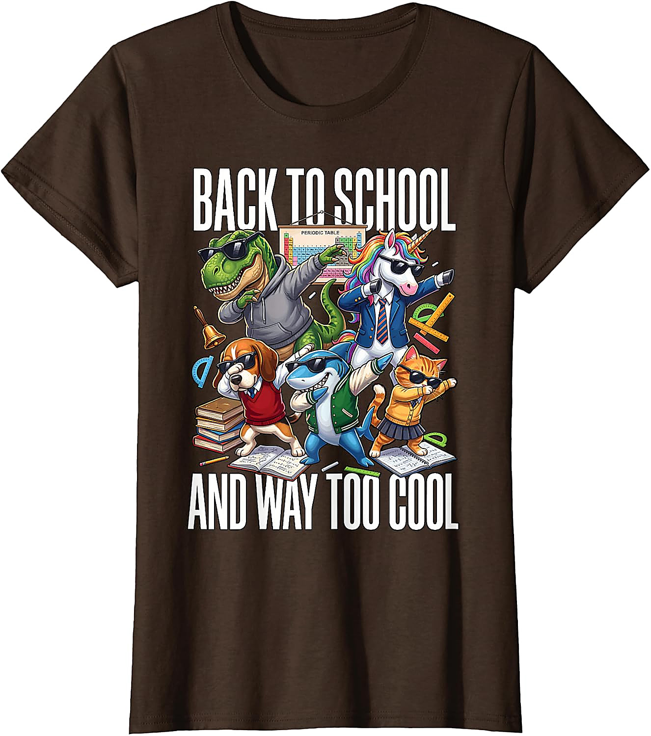 Back to School Too Cool Animal T-Shirt | Funny Graphic Tee