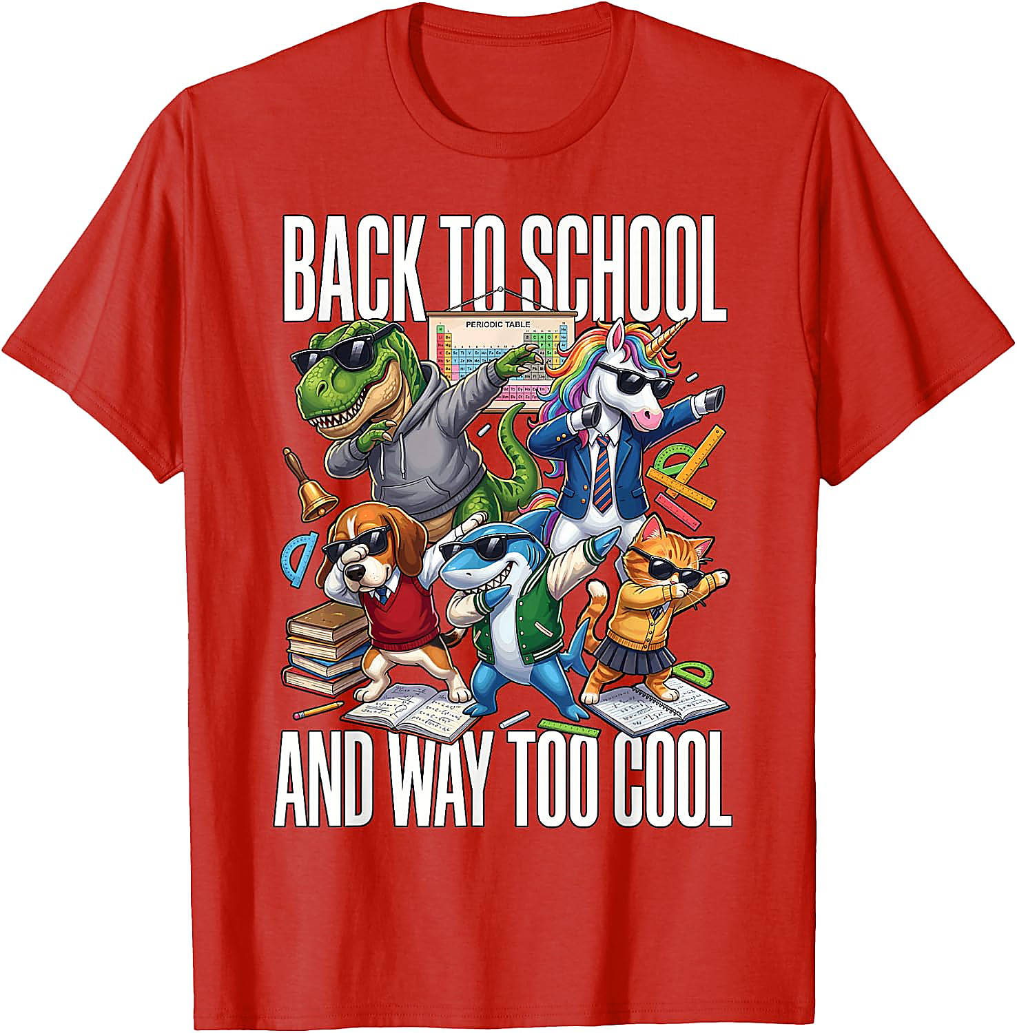 Back to School Too Cool Animal T-Shirt | Funny Graphic Tee