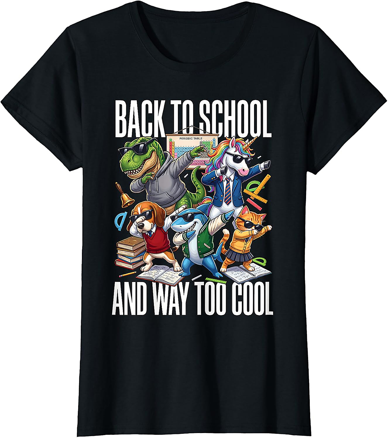 Back to School Too Cool Animal T-Shirt | Funny Graphic Tee