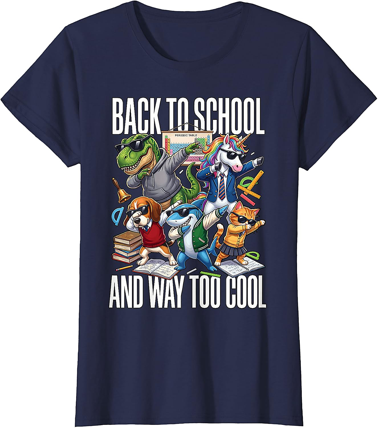Back to School Too Cool Animal T-Shirt | Funny Graphic Tee