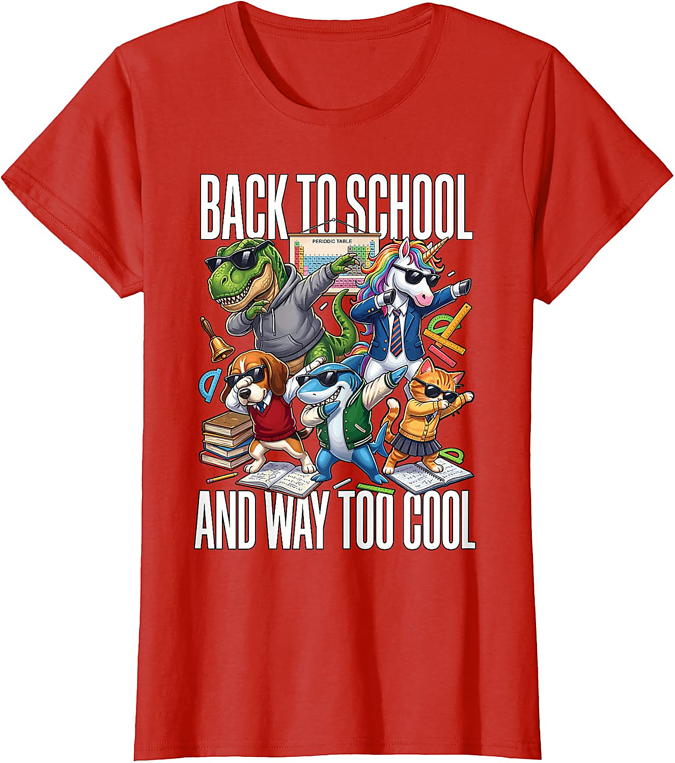 Back to School Too Cool Animal T-Shirt | Funny Graphic Tee